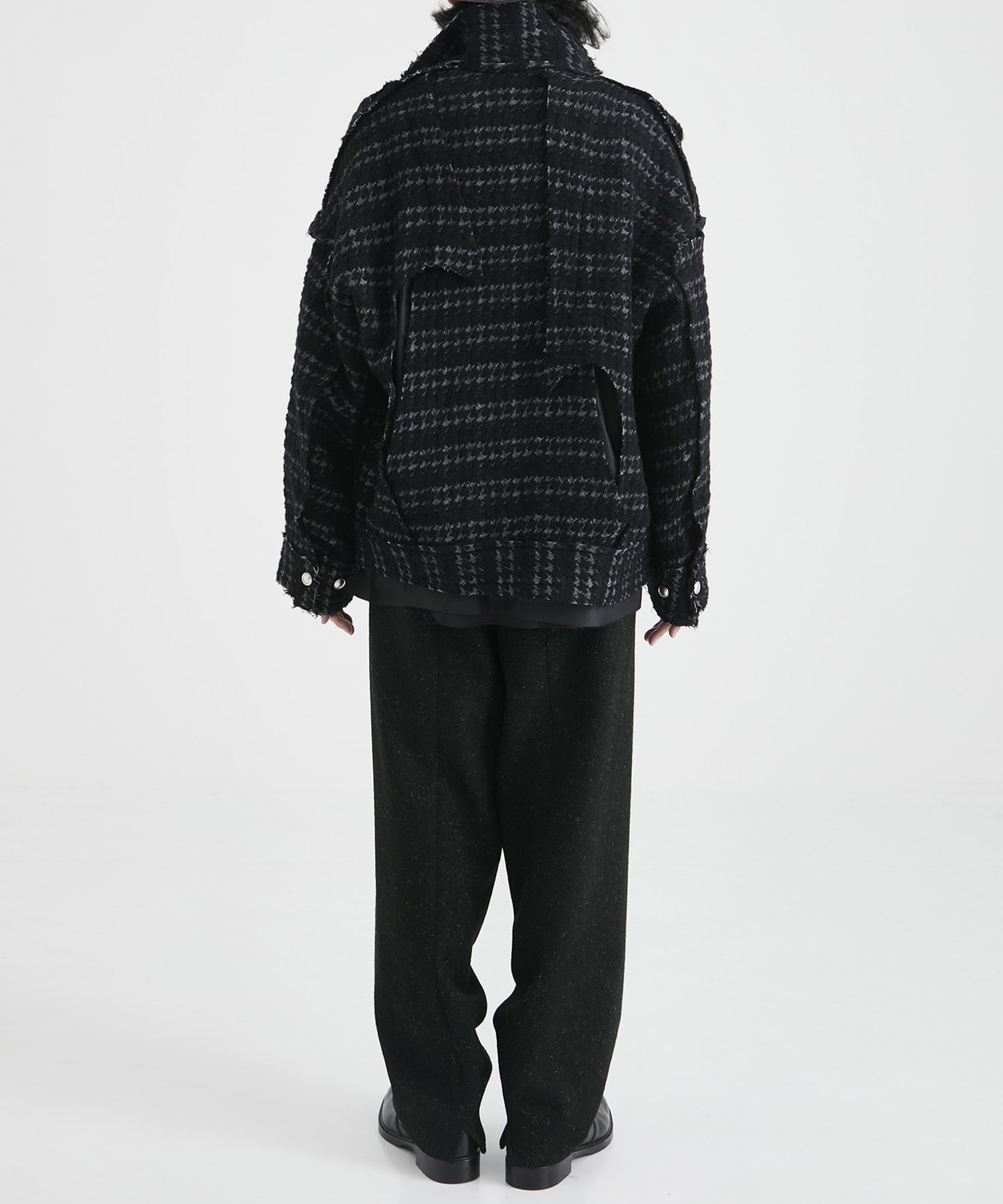 EX. HOUNDSTOOTH OVER BLOUSON ｜ sulvam