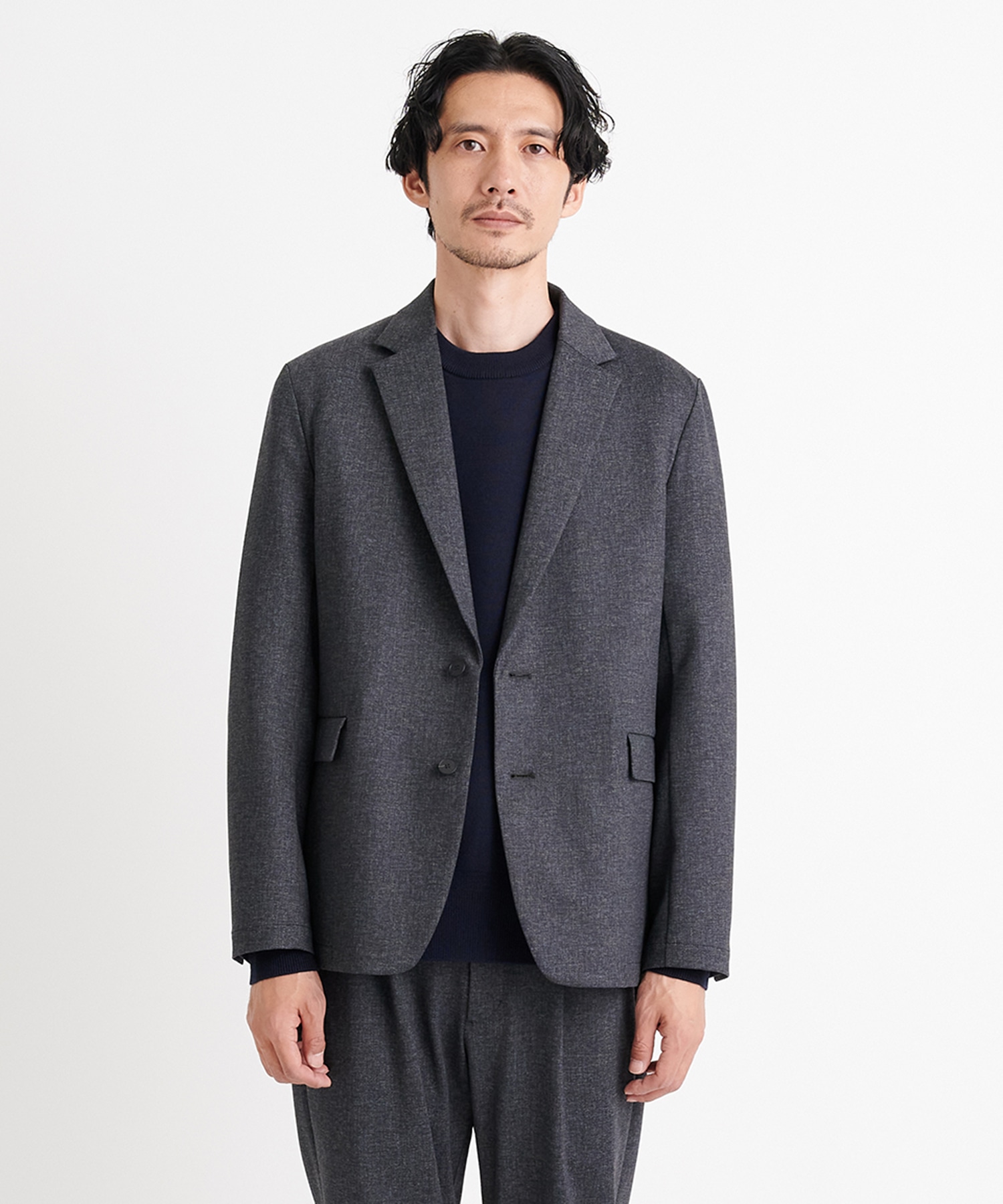 CARREMAN Tweedy Jersey Shape Jacket | THE TOKYO