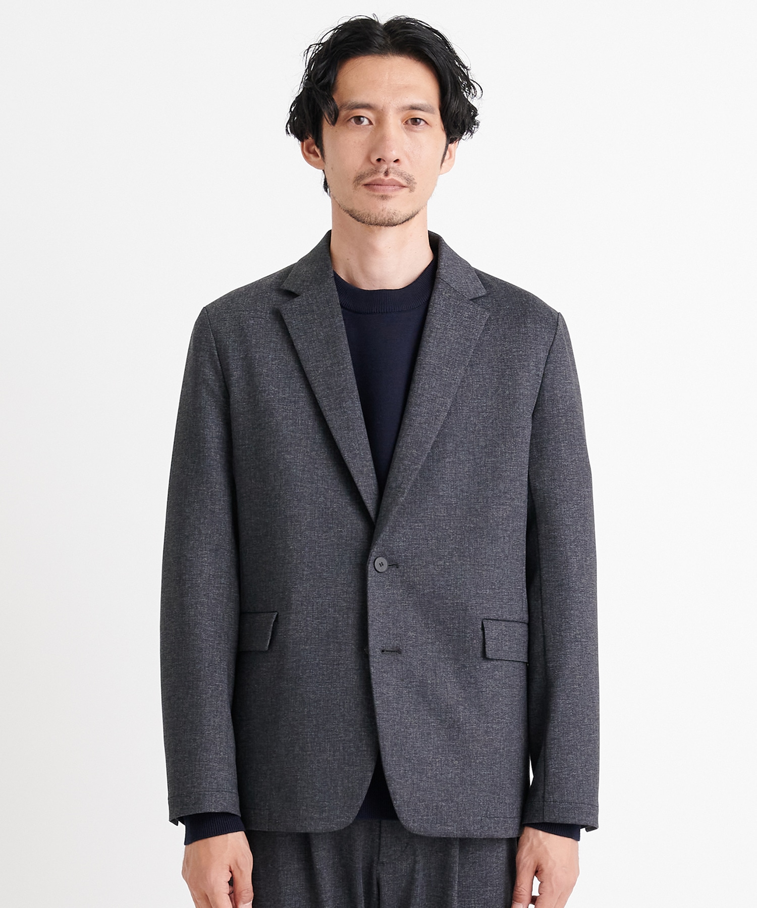 CARREMAN Tweedy Jersey Shape Jacket THE TOKYO