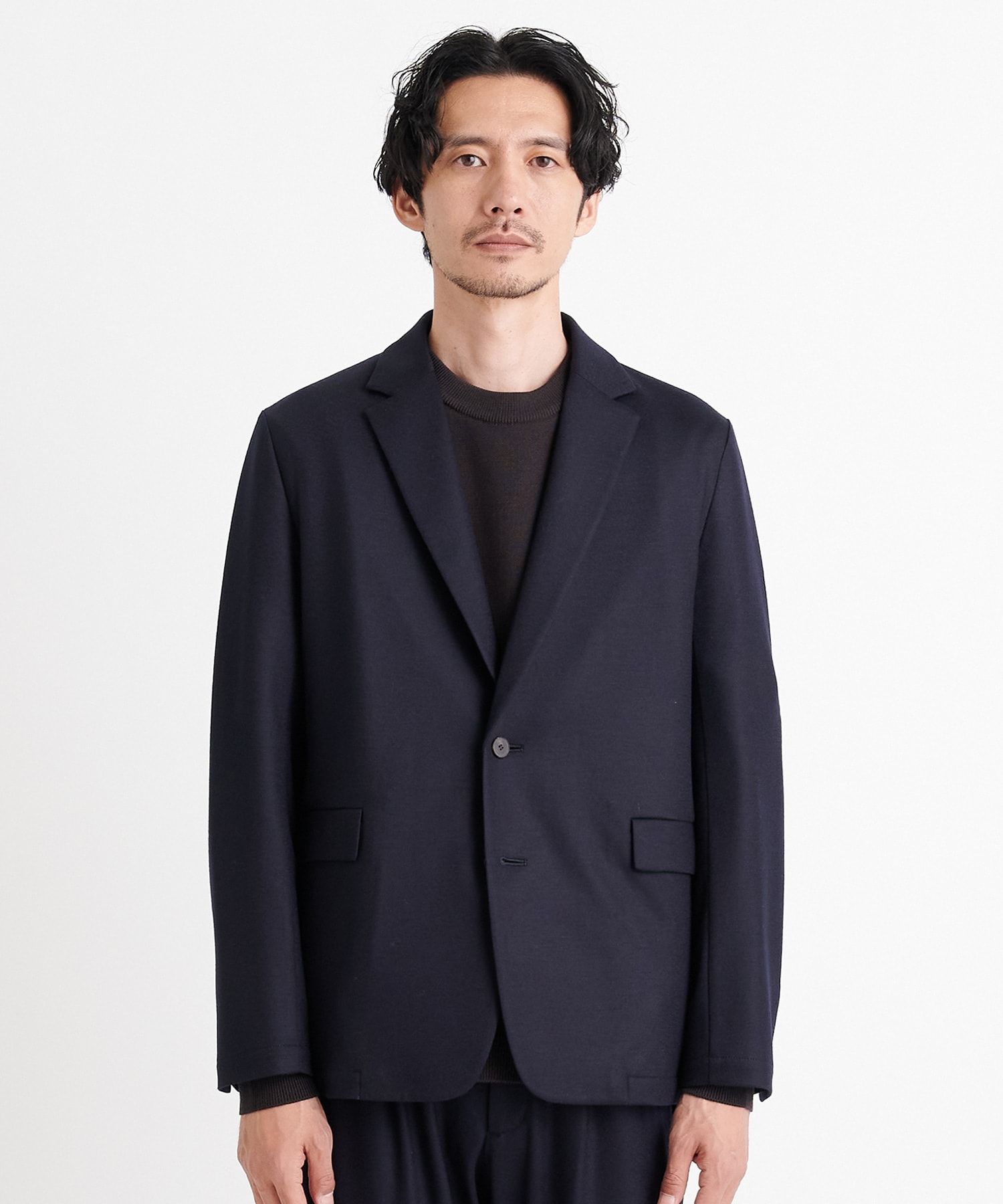 Flanne Lana Cashmere Touch Shape Jacket THE TOKYO