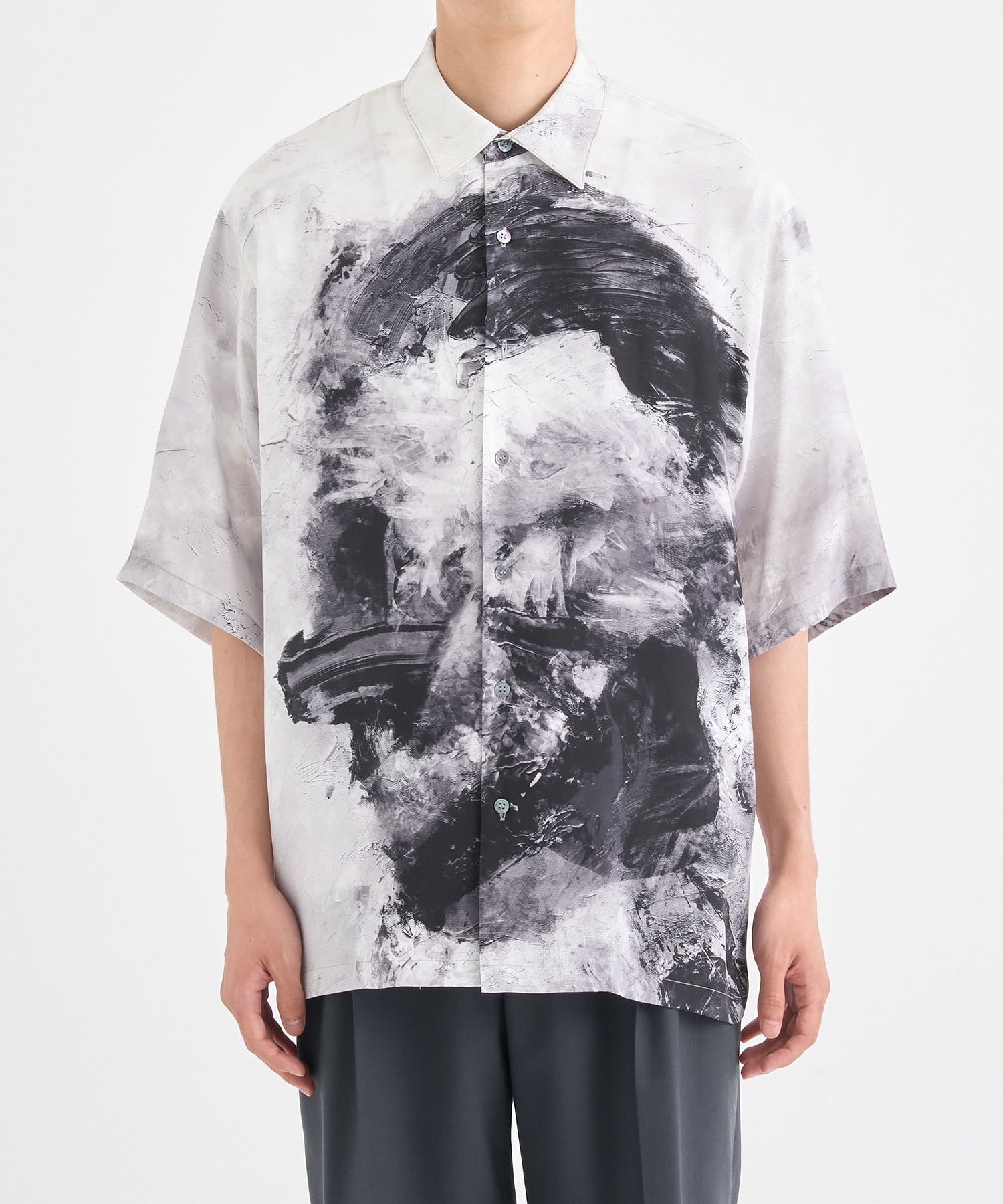 別注.SILK DRAWING S/S SHIRT TAAKK