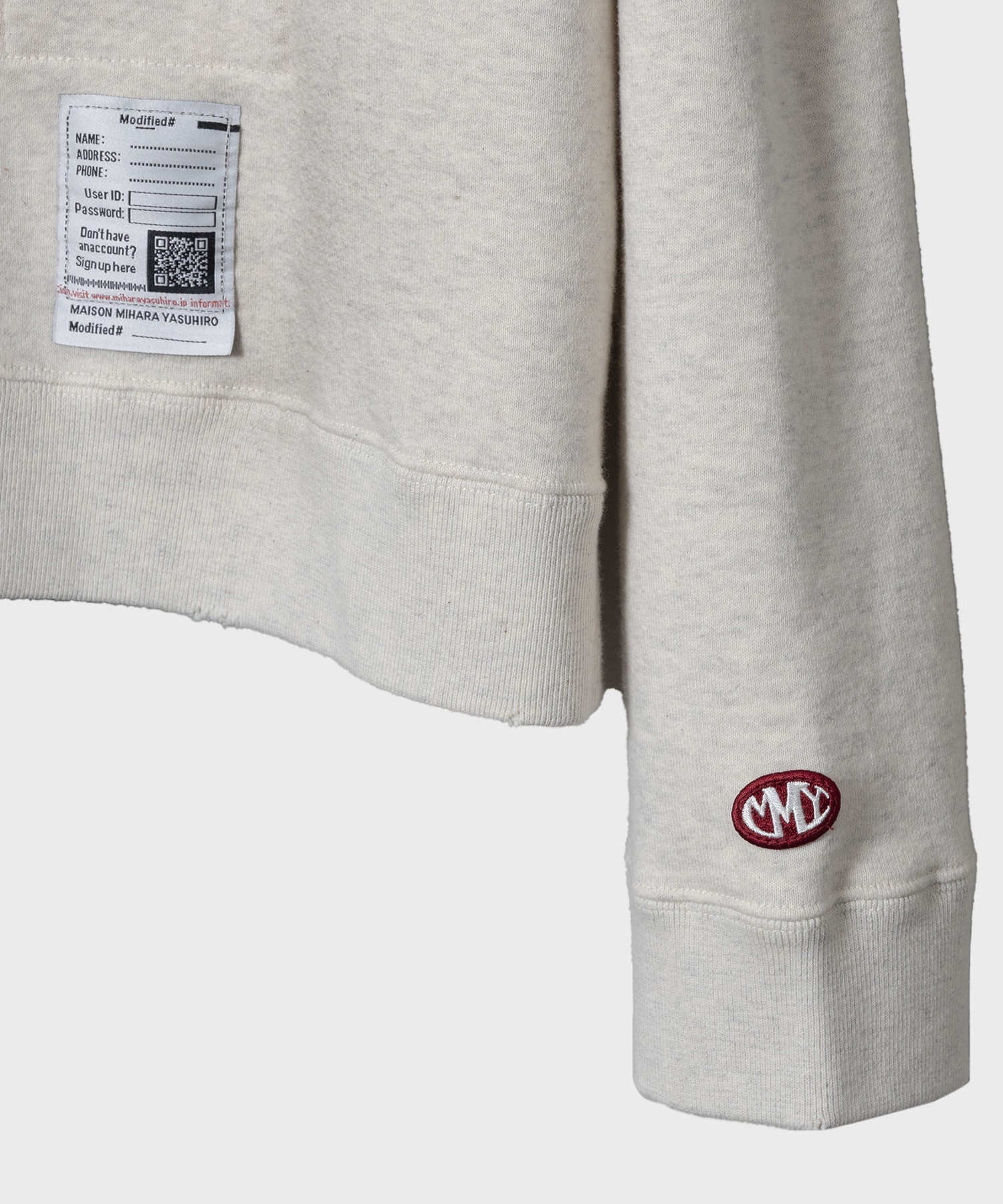 J13PO723 SWEAT PO Maison MIHARA YASUHIRO