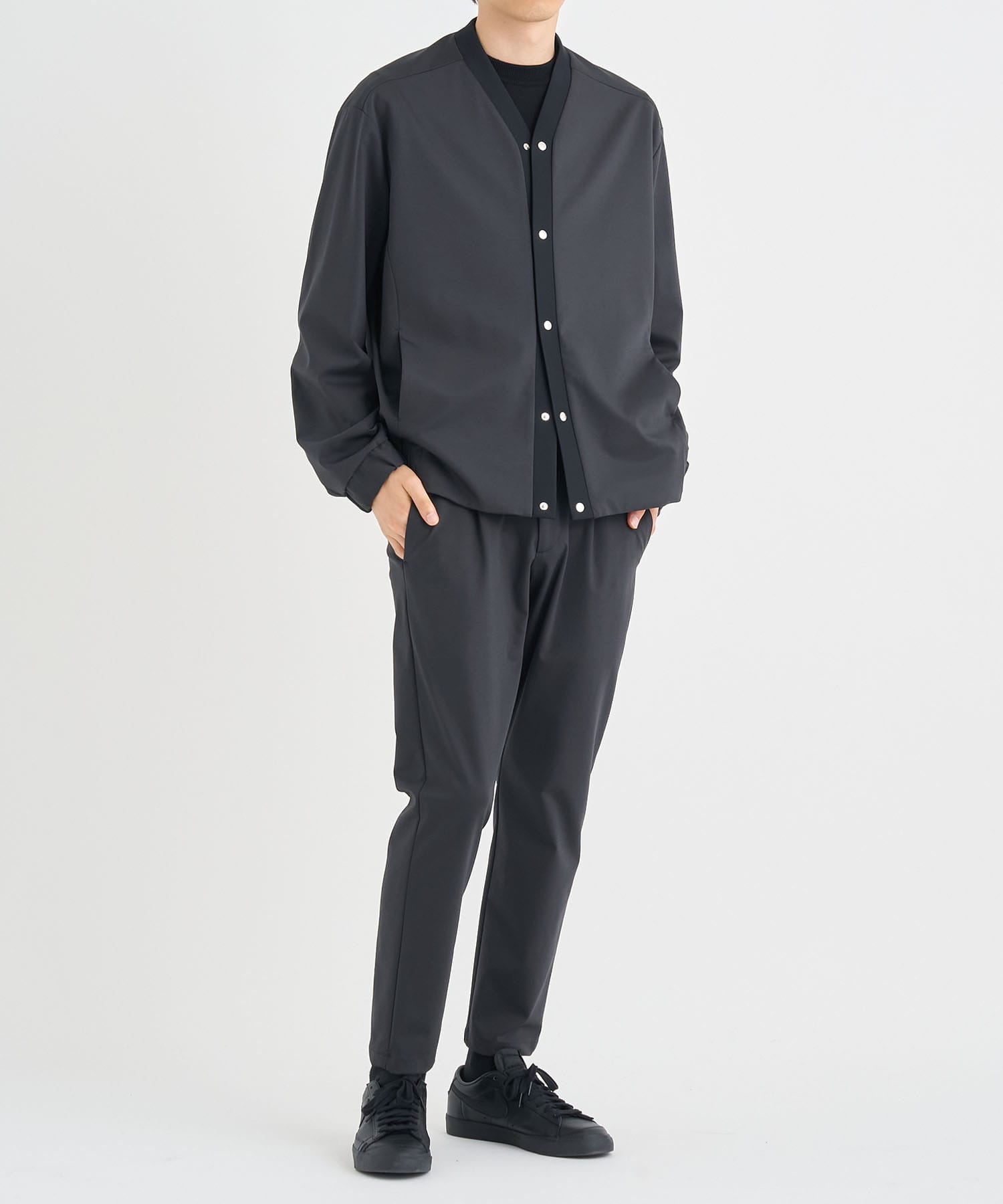 Matte Washable High Function Jersey Tapered Pants THE TOKYO