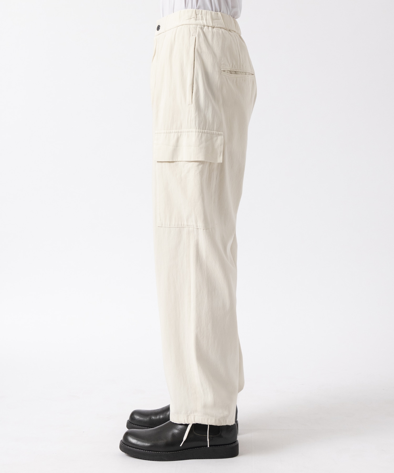 COTTON VOILE PARACHUTE CARGO PANTS ATON