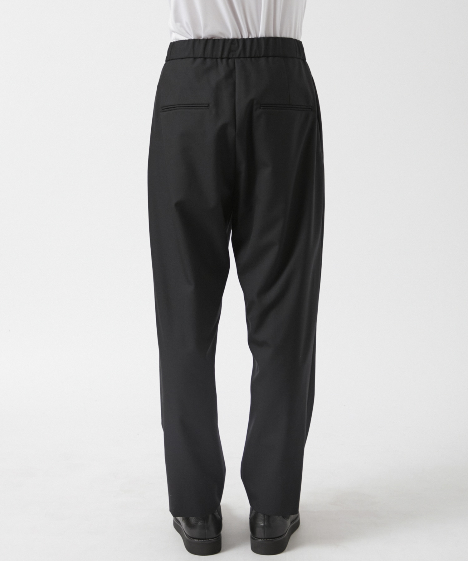 WOOL TOROPICAL TAPERED EASY PANTS ATON