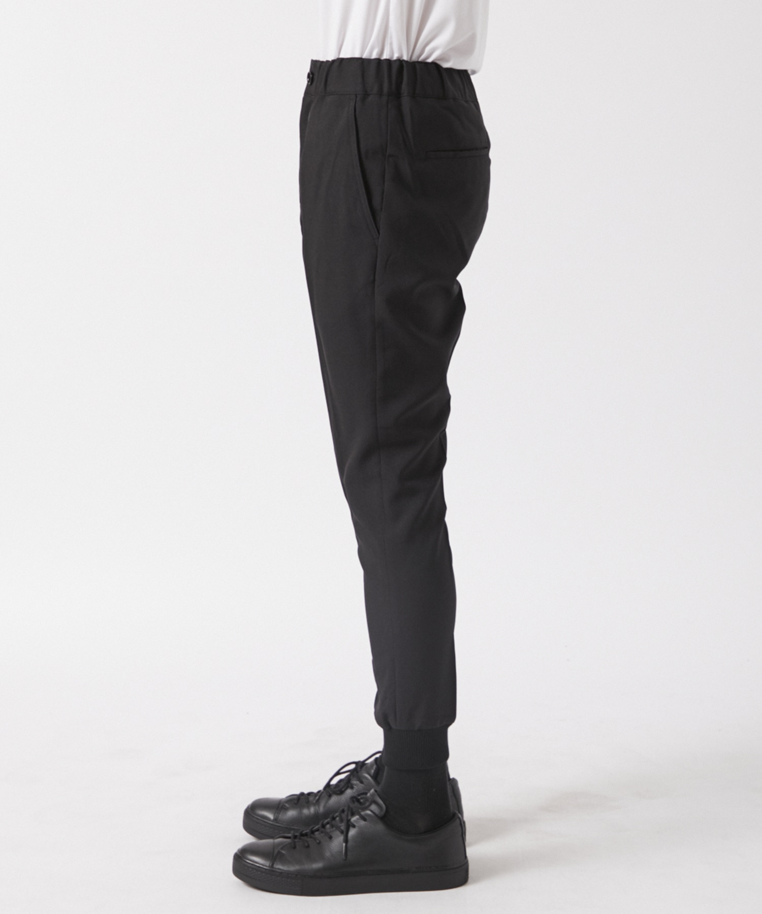 STRETCH WOVEN CLOTH SLIM FIT RIBBED PANTS SOPHNET.