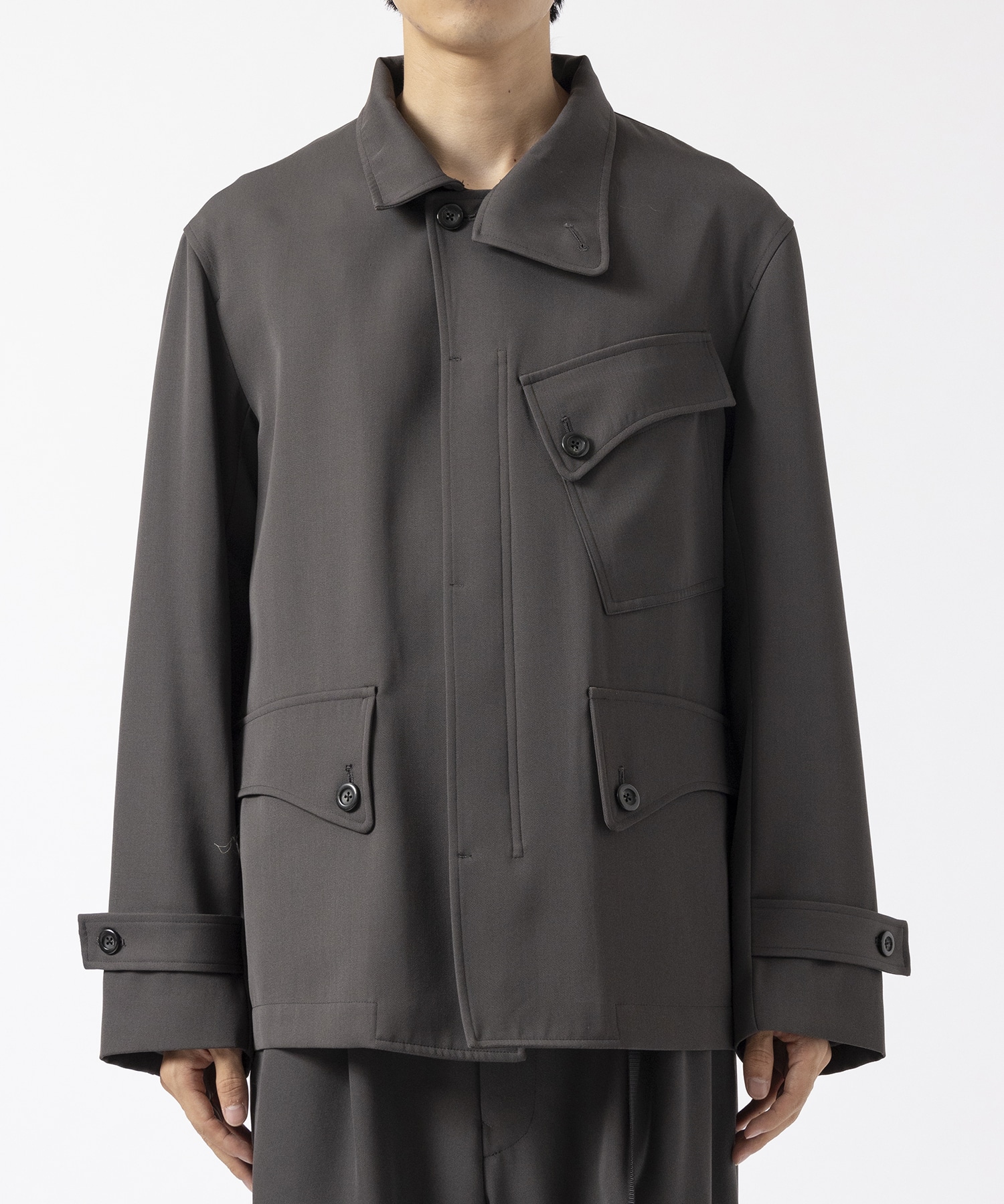 Curve Stand Collar Blouson UJOH HOMME