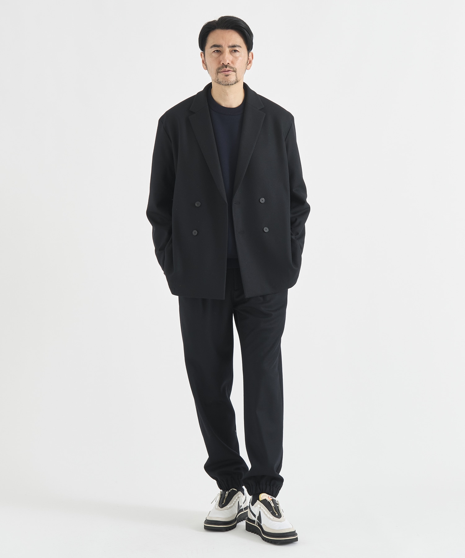 Washable Flannel Cashmere Touch Double Jacket THE TOKYO