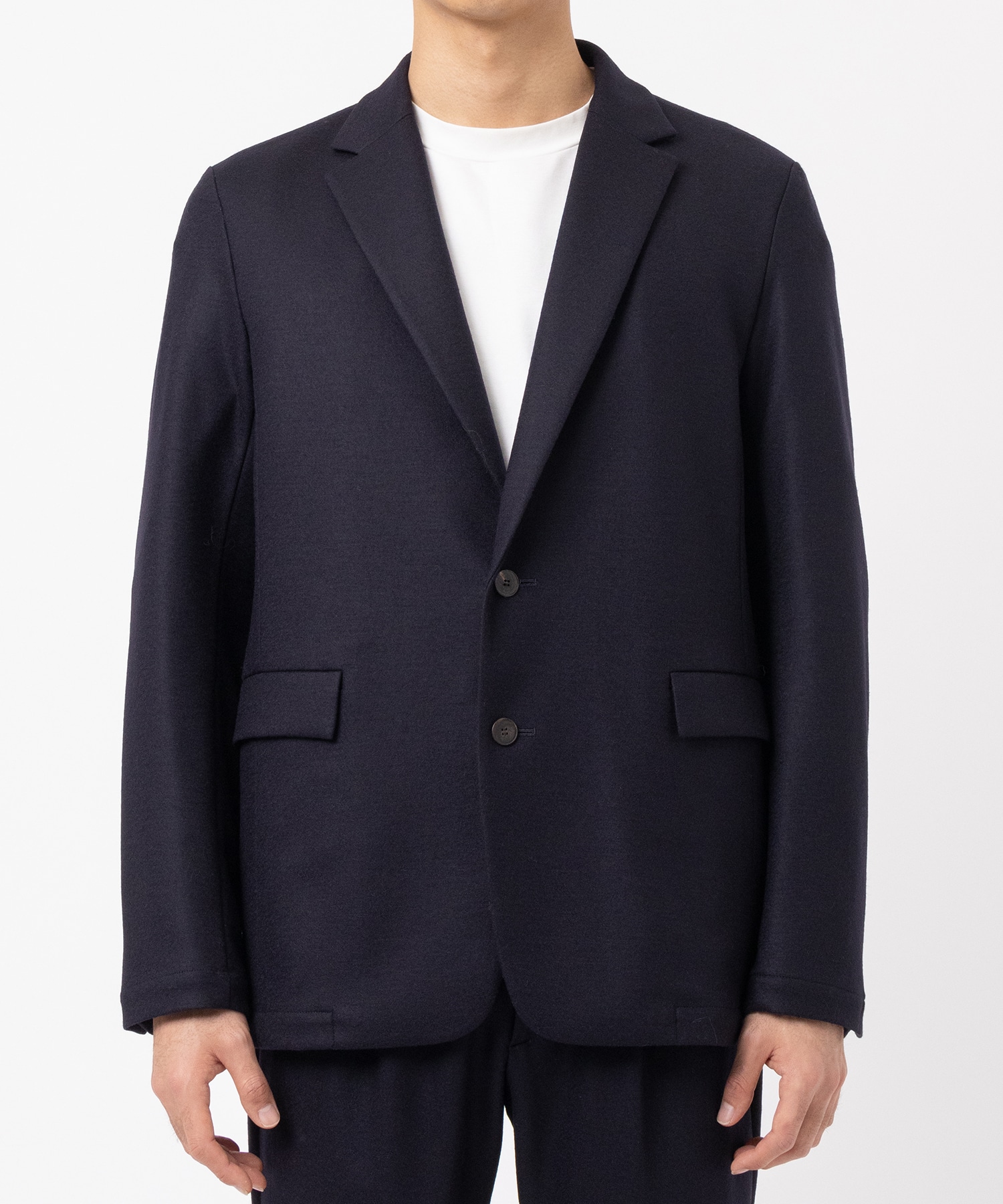 Washable Flannel Cashmere Touch Shape Jacket THE TOKYO