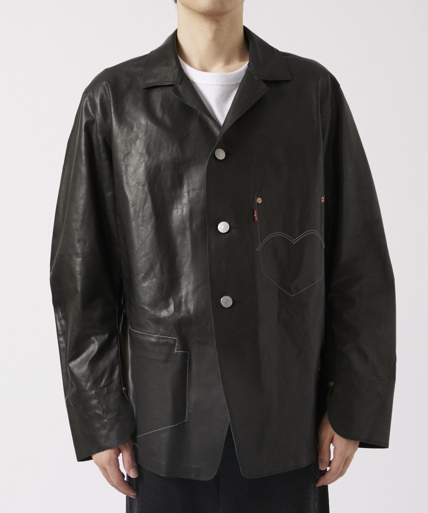 WN-J914-100×Levi`s leather jacket JUNYA WATANABE MAN