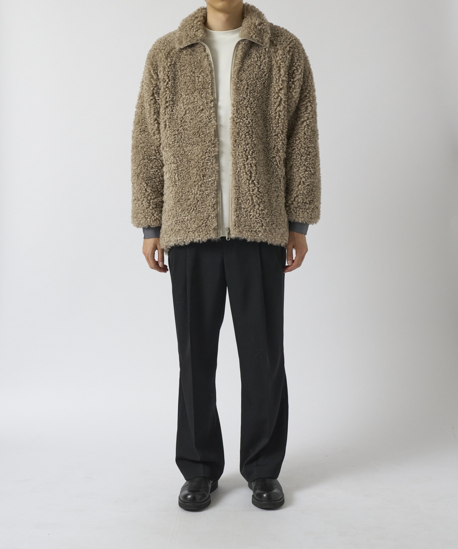 S.C.Fur Jacket - Poly Curly Fur NEEDLES