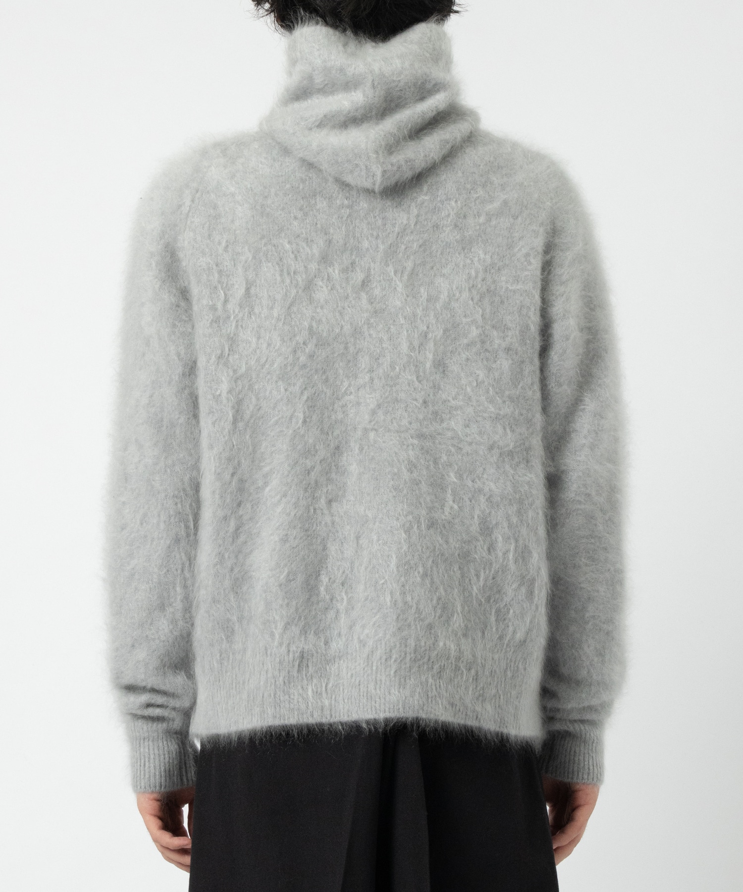 CASHMERE SHAGGY HOODIE KNIT CINOH