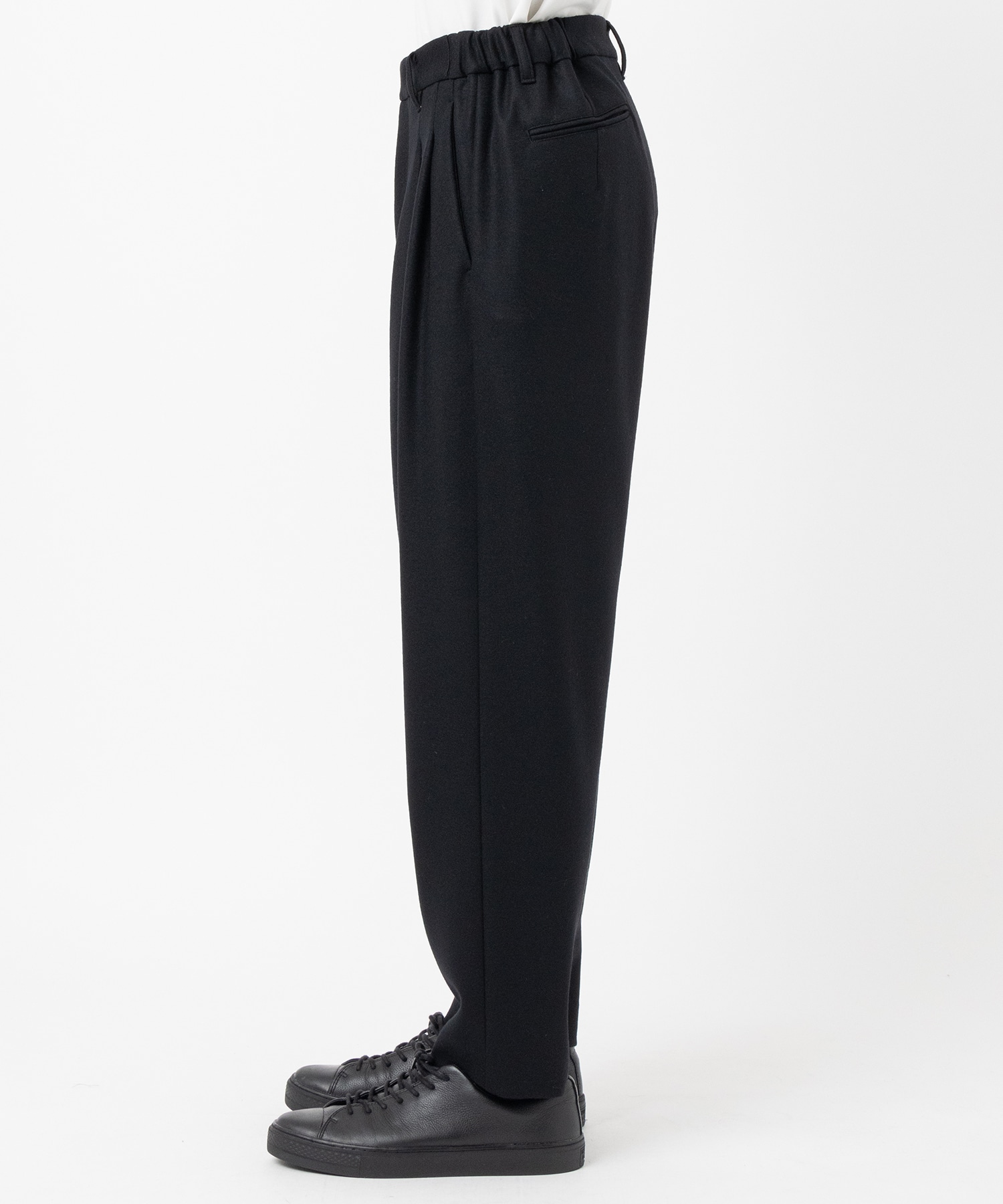 Washable Flannel Cashmere Touch Wide Tapered Pants THE TOKYO