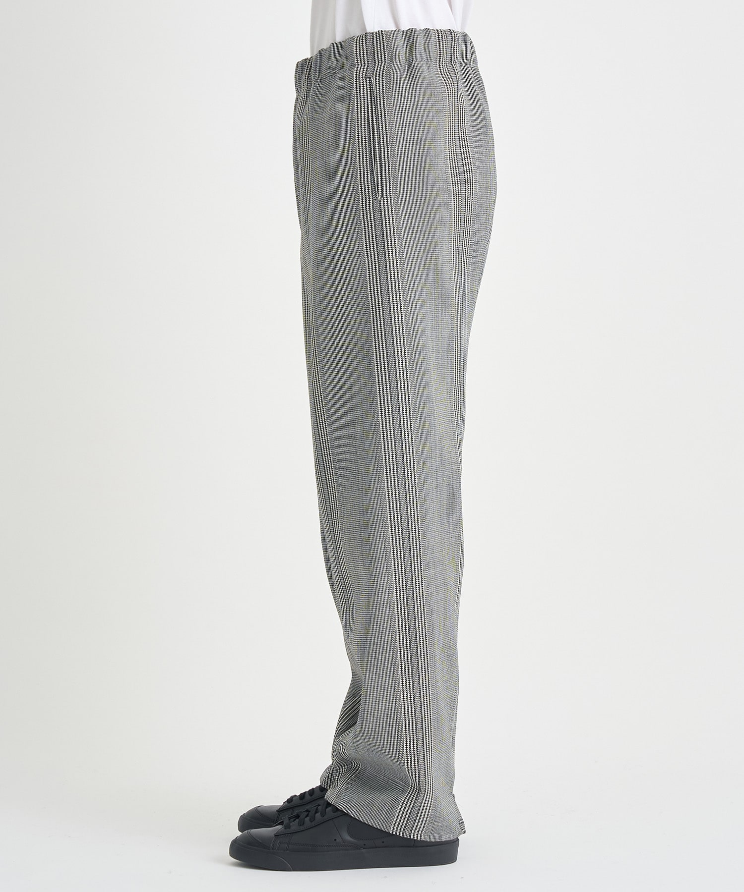 Striped Wool Wide-leg DrawstringTrouser OVERCOAT