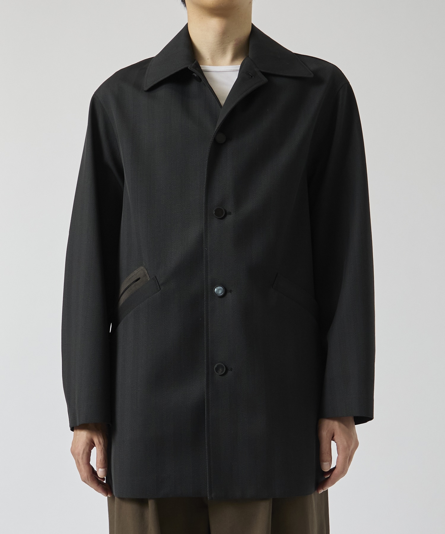 HERRINGBONE STALKING 3L COAT paratrait