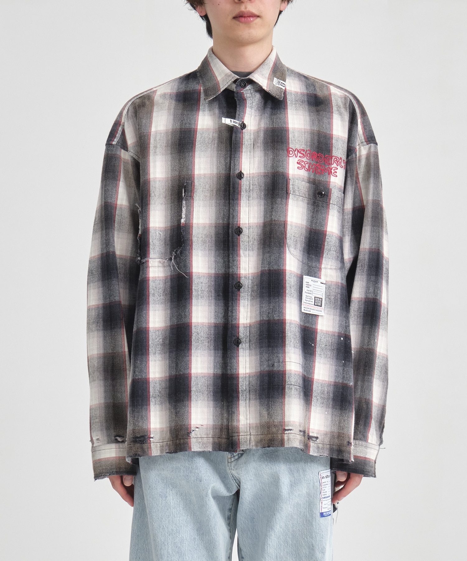 VINTAGE LIKE CHECH L/S SHIRTS Maison MIHARA YASUHIRO