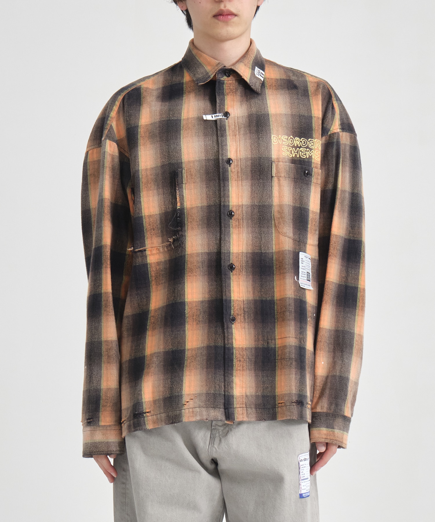 VINTAGE LIKE CHECH L/S SHIRTS Maison MIHARA YASUHIRO