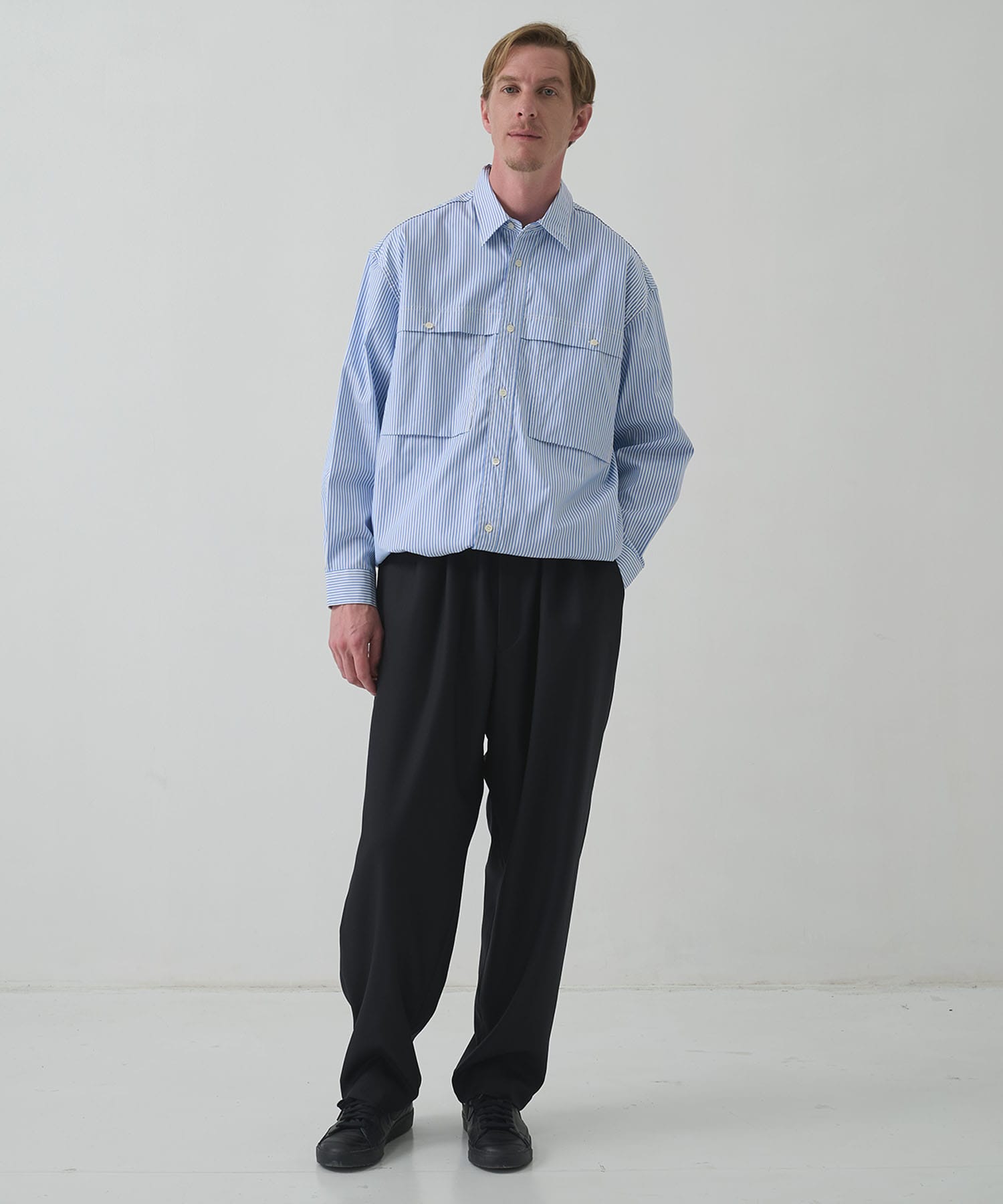 綿ストライプオックス L/S SH COMME des GARCONS HOMME