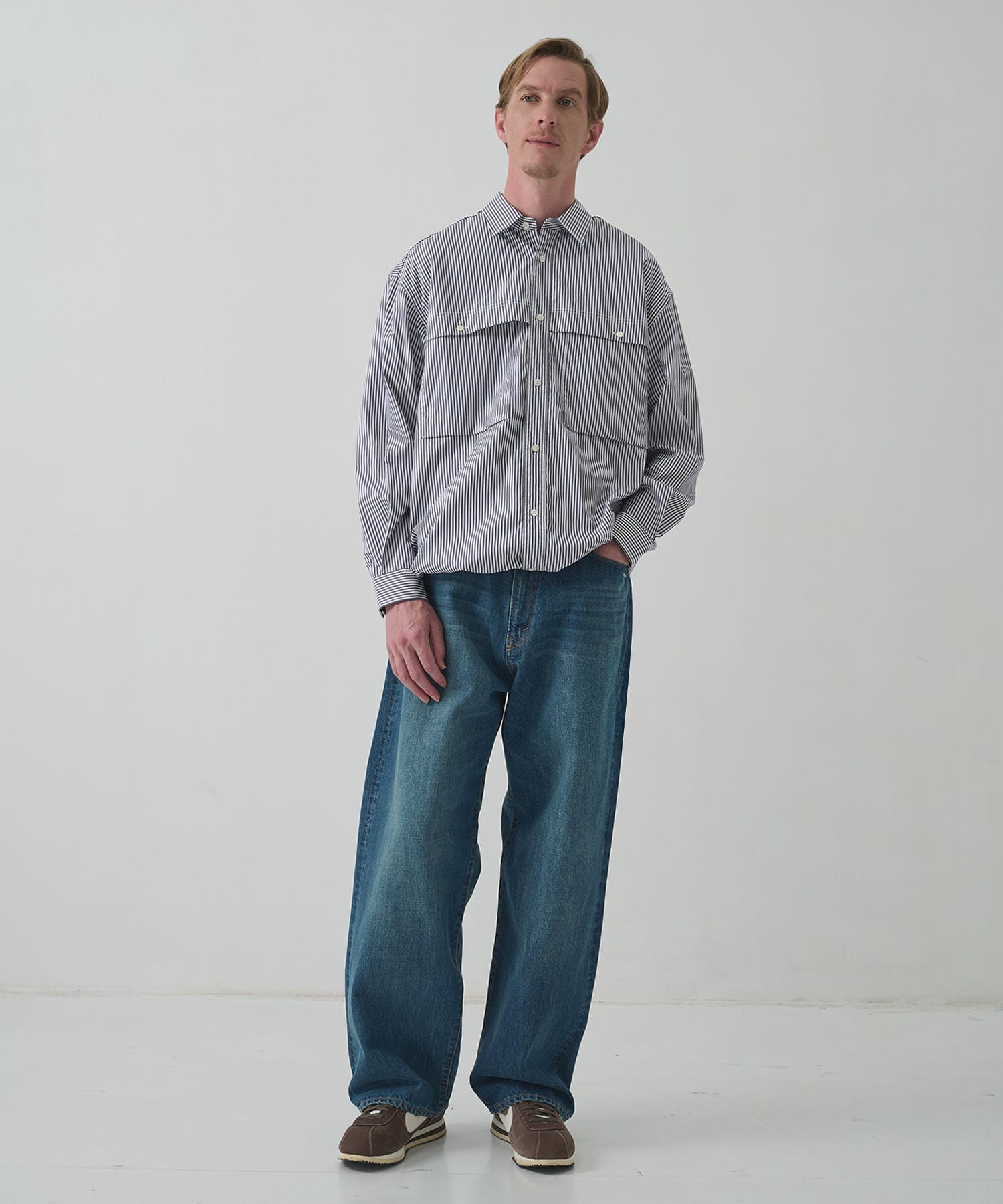 綿ストライプオックス L/S SH COMME des GARCONS HOMME