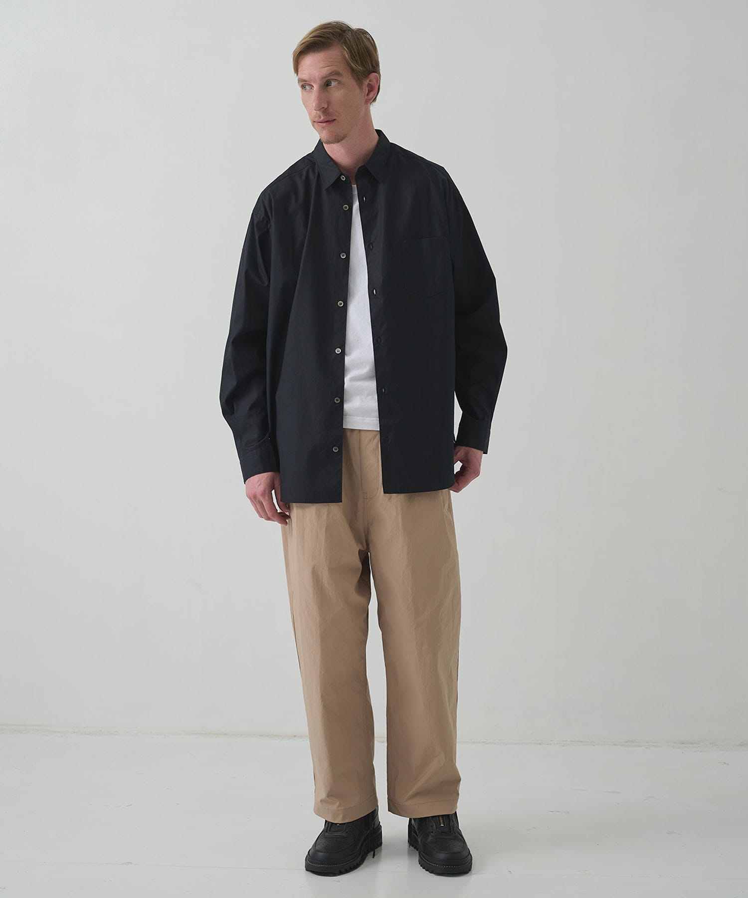 【コムデギャルソンオム】綿ブロード L/S Shirts COMME des GARCONS HOMME