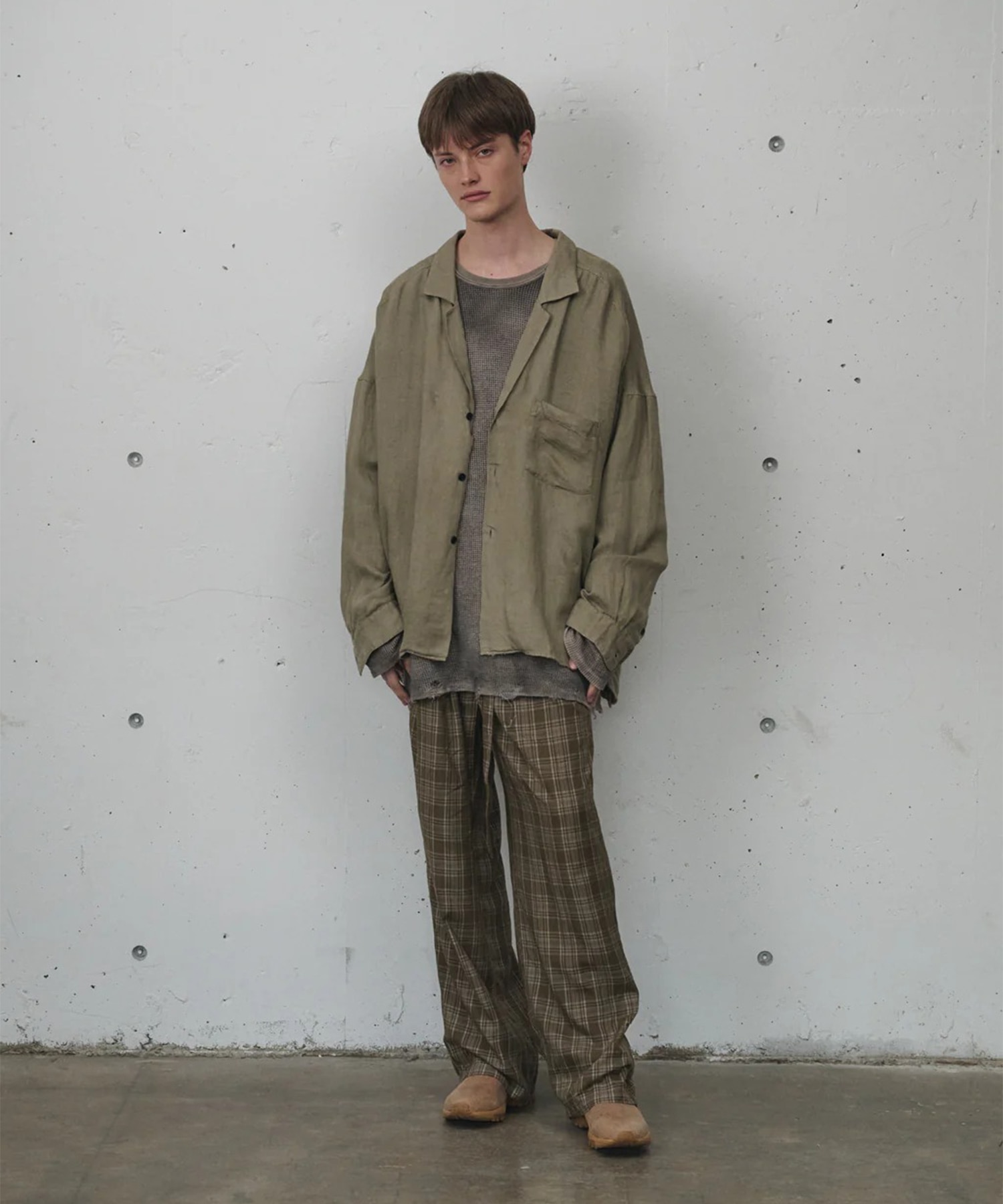 100/S LINEN TAILORED SHIRT ANCELLM