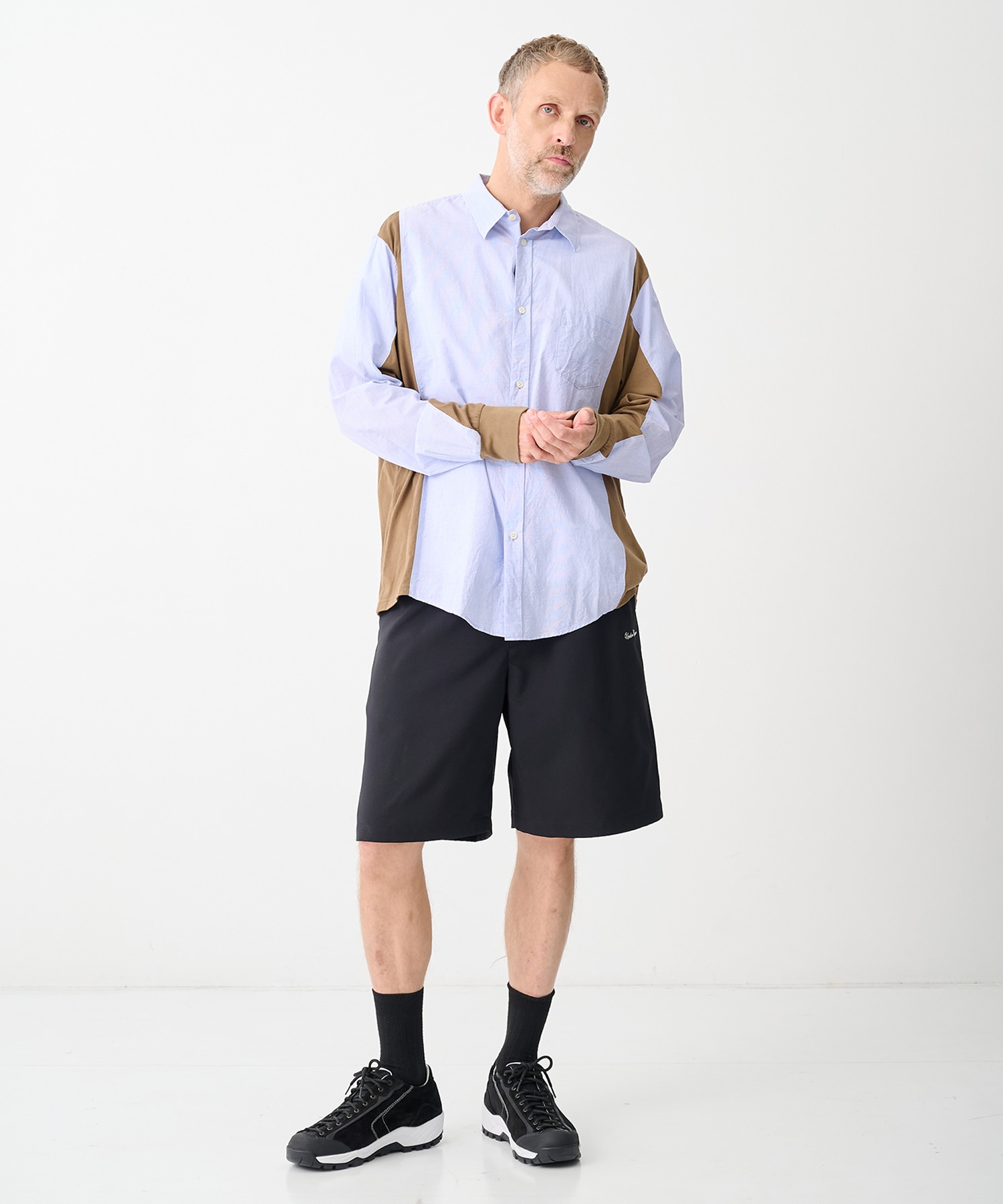 【アンダーカバー】UP1F4402 L/S Mix Shirts UNDERCOVER