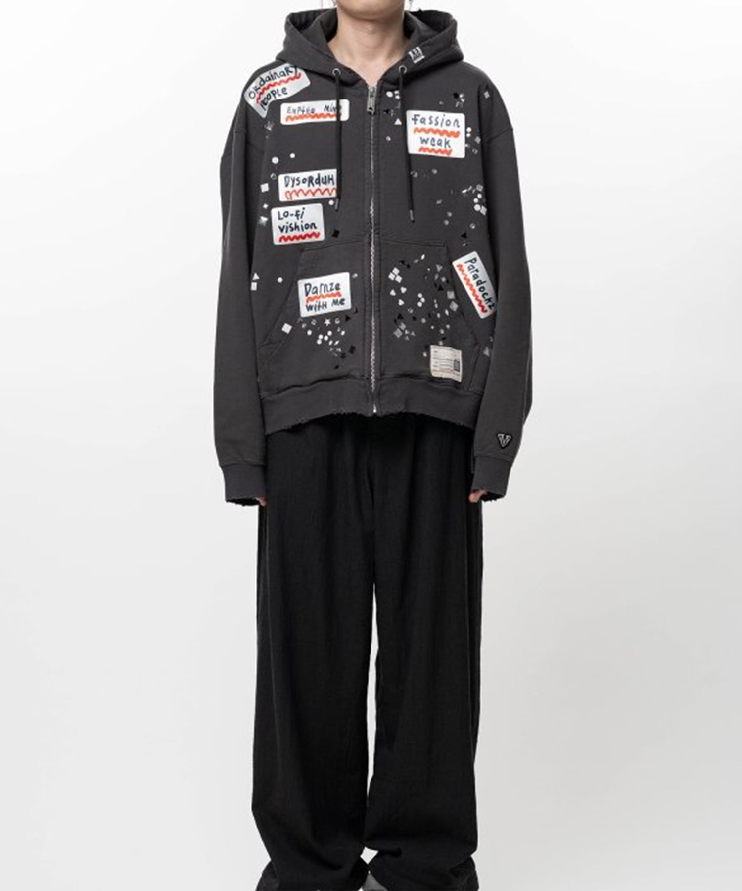 EMBELLISHED STICKER PARKA Maison MIHARA YASUHIRO