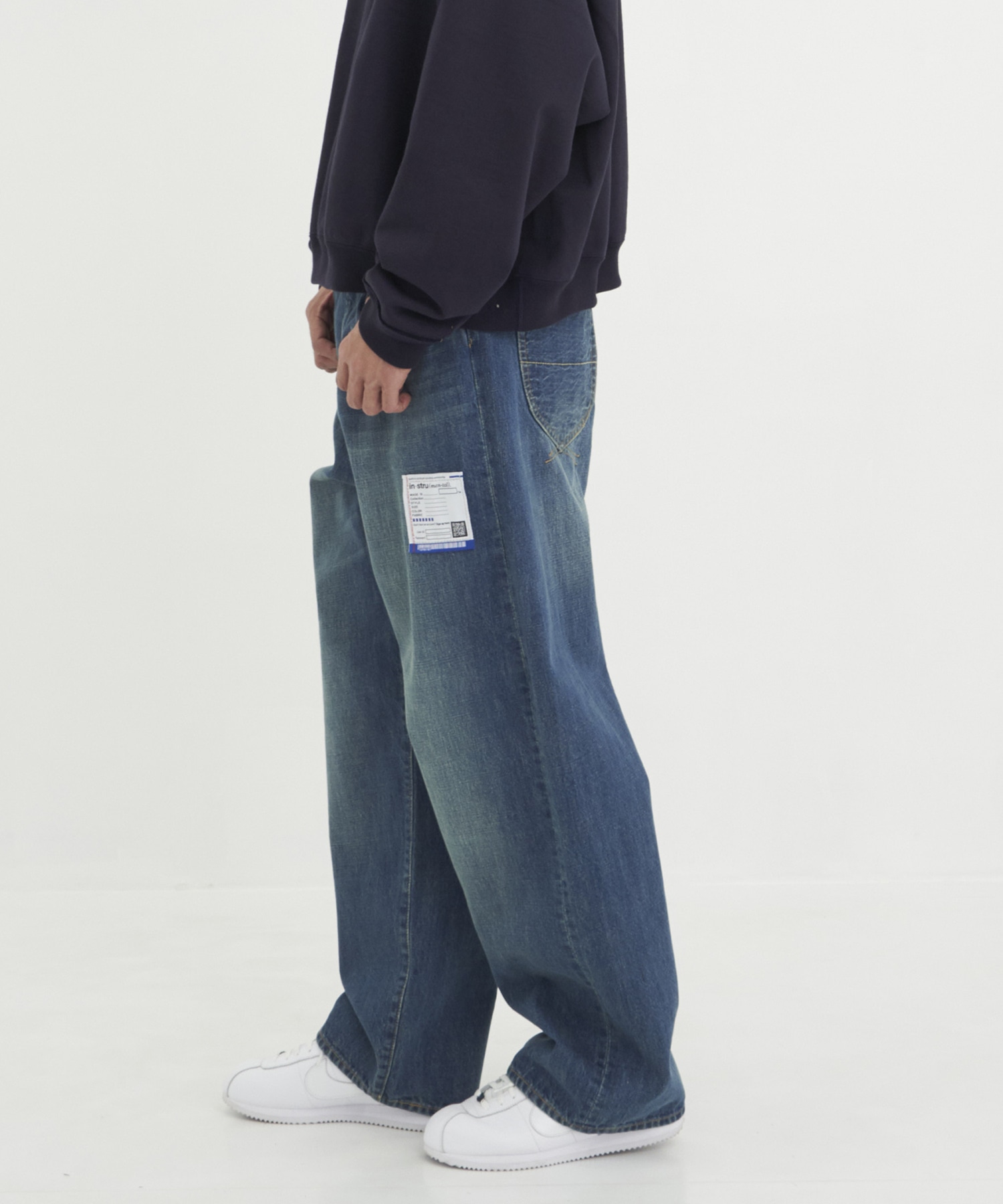 HARD WASHED SELVAGE DENIM BAGGY PANTS Maison MIHARA YASUHIRO