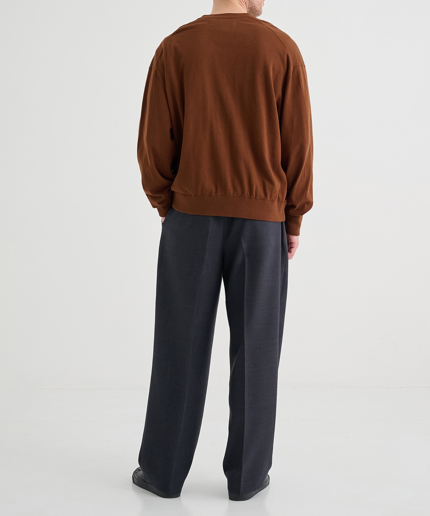 WOOLY SHARKSKIN EASY TROUSERS Maison MIHARA YASUHIRO