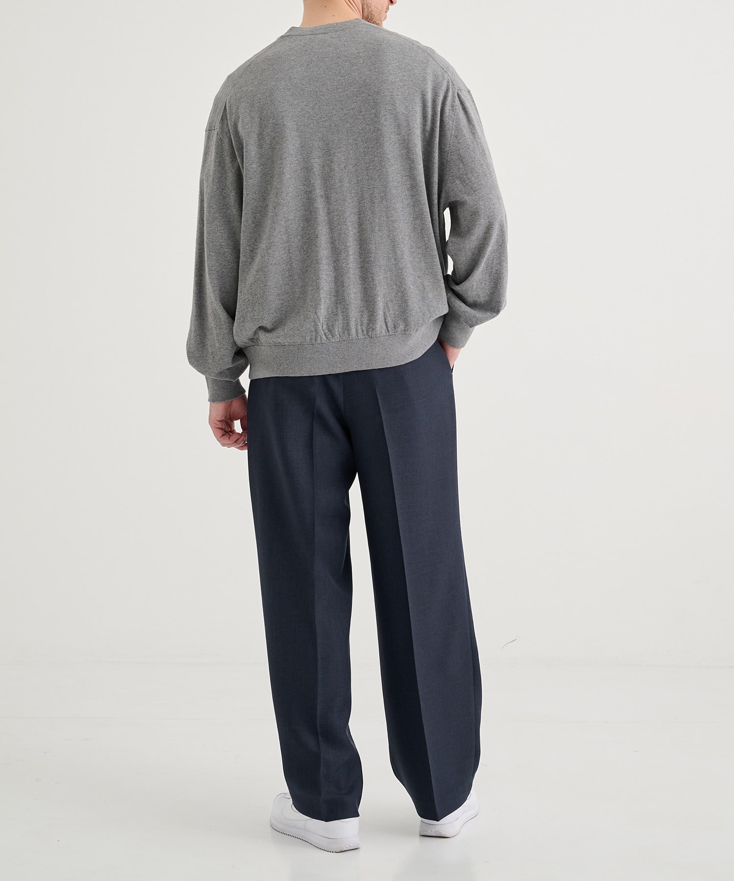 WOOLY SHARKSKIN EASY TROUSERS Maison MIHARA YASUHIRO