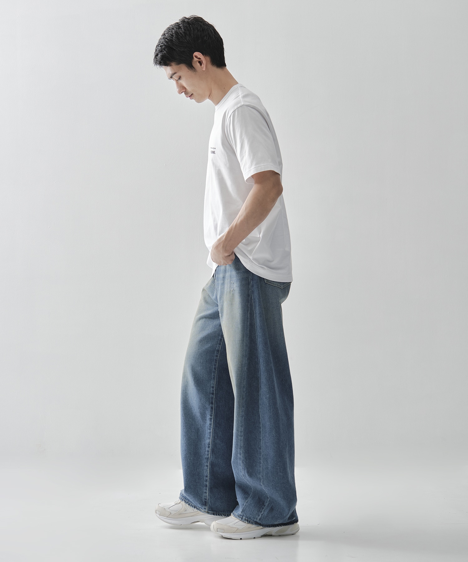 【シュタイン】DEFORMATION WIDE DENIM JEANS ssstein