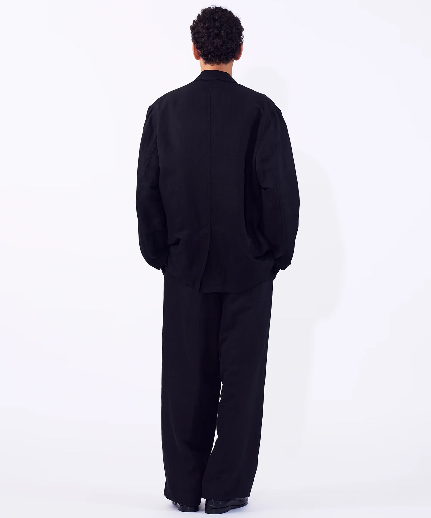 【ヨーク】Linen Silk Kersey 3pleated Tapered Trousers YOKE