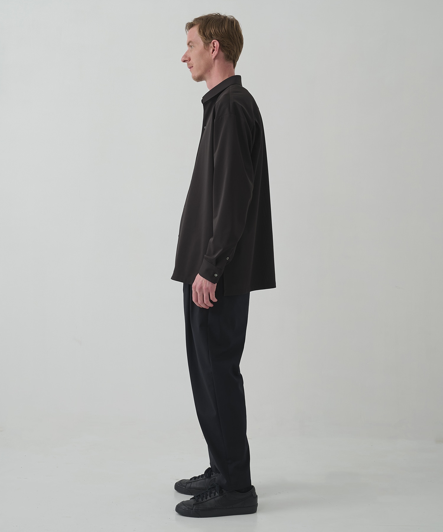 MATTE WASHABLE HIGH FUNCTION JERSEY WIDE TAPERED PANTS THE TOKYO