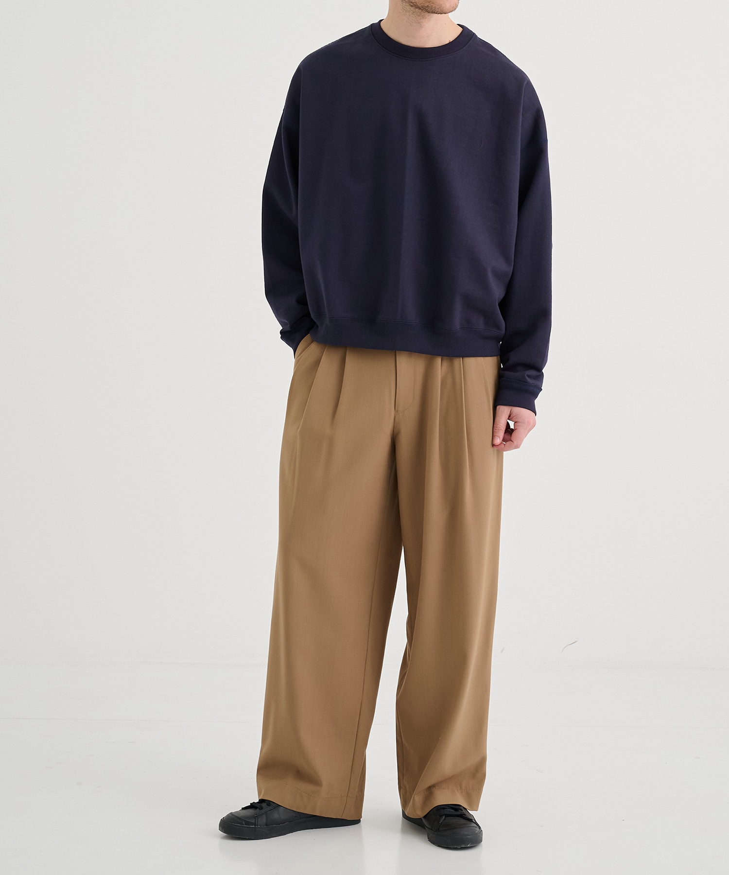 3/72アルゼンチンウールトロピカルサバイバルクロス / トリプルプリーテッドワイドトラウザーズ MARKAWARE