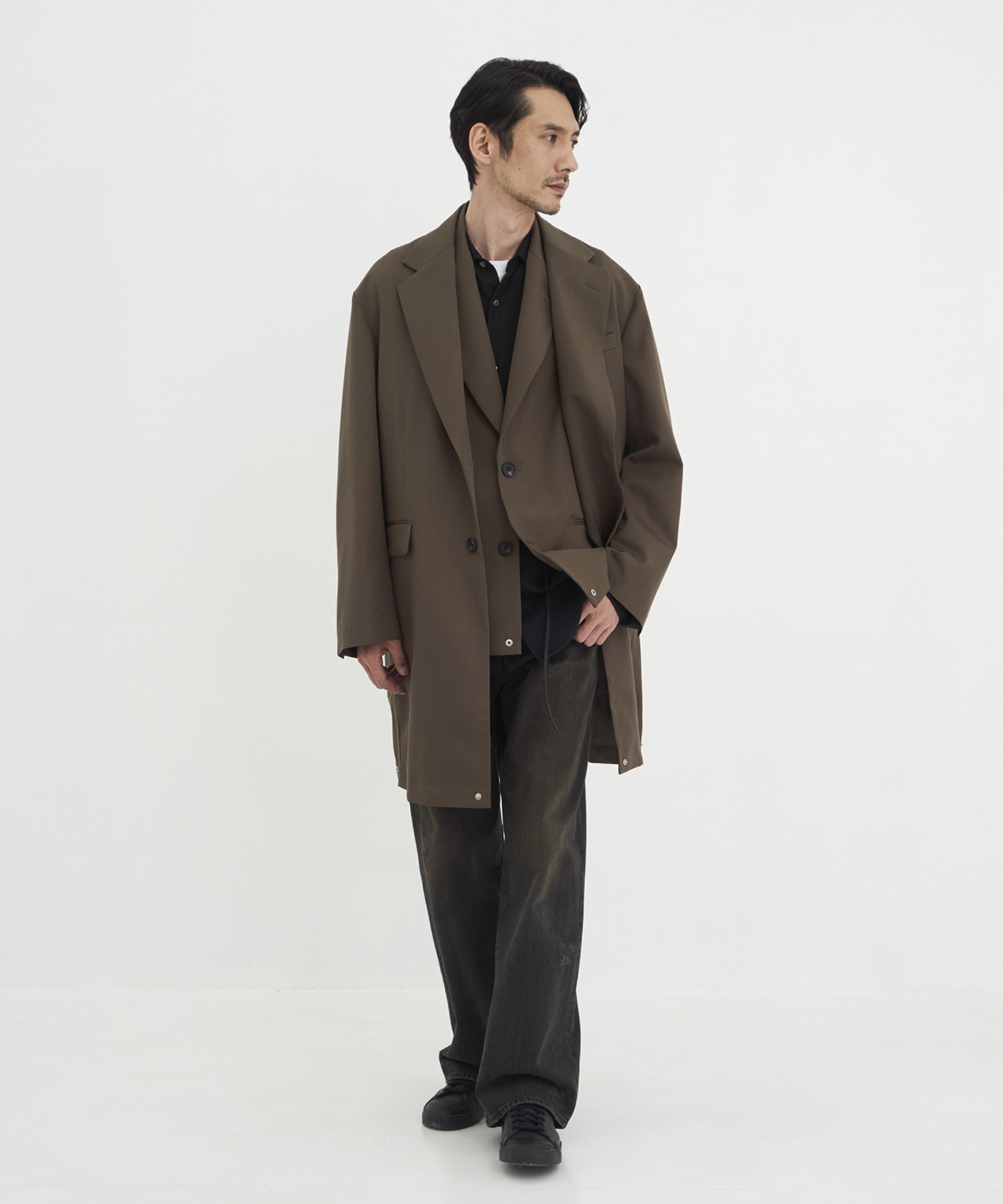 OVERSIZED LAYERED COMBINATION JACKET ssstein