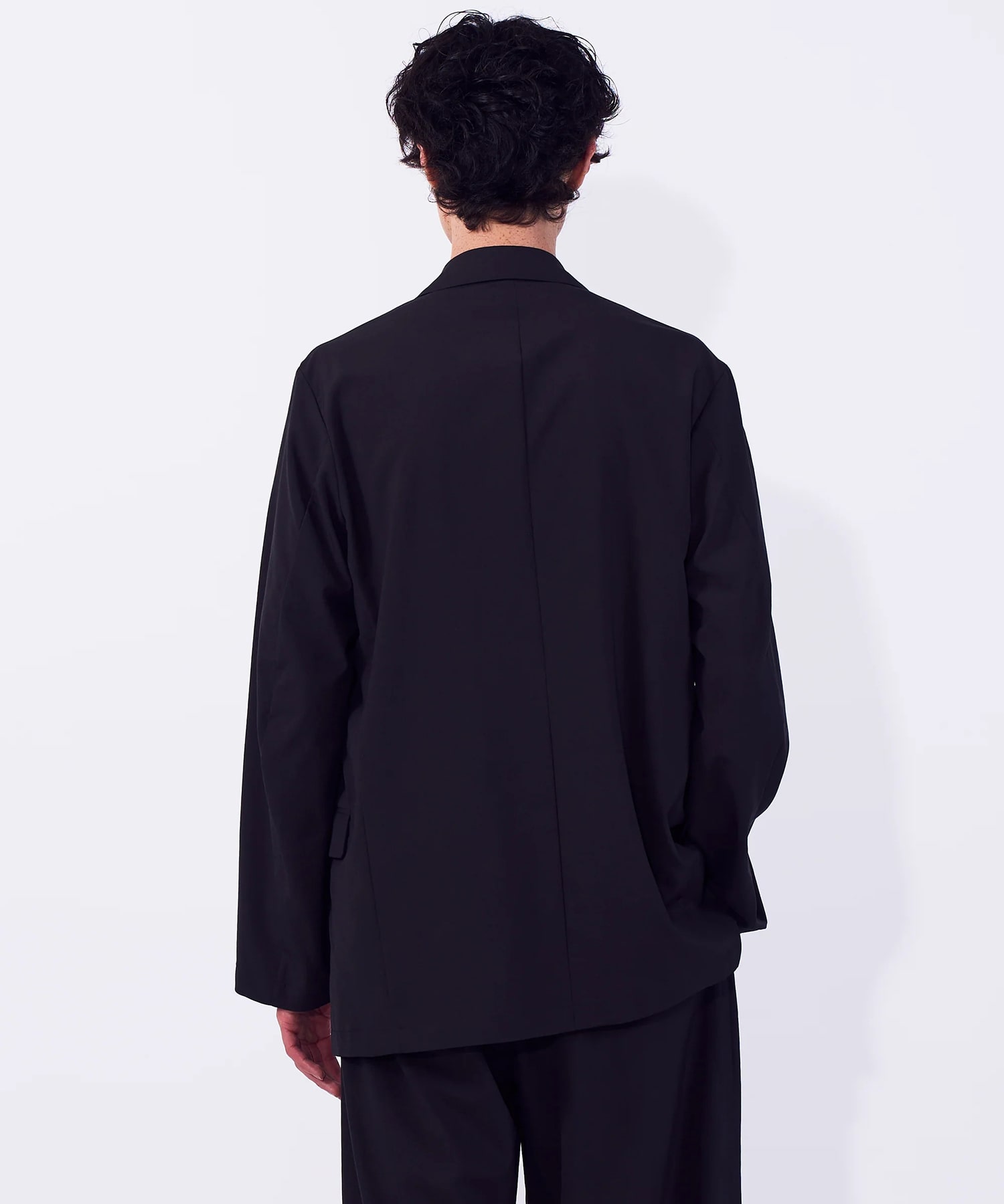 Wool Washer Tropical Double Breasted Jacket | YOKE