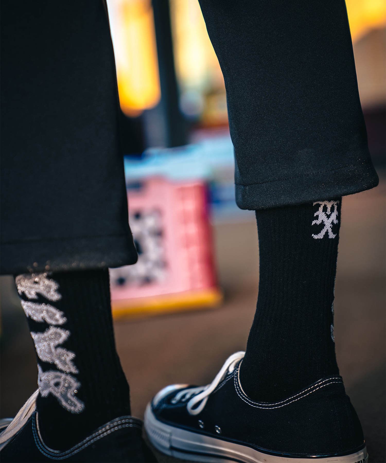【セントマイケル】SM-MK8-0000-109/SOCKS/SAINT/BLACK+GRAY SAINT MXXXXXX