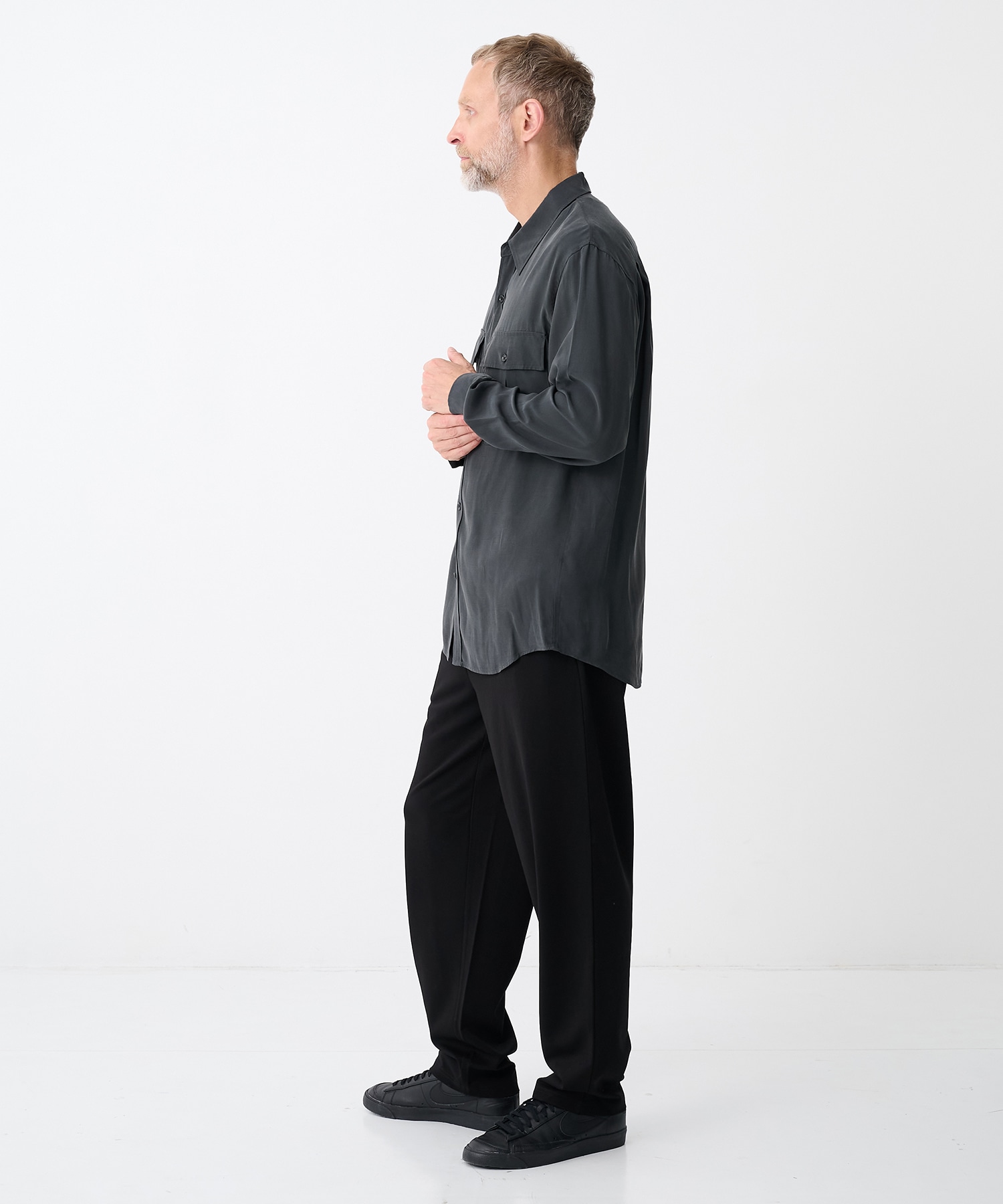 CU/RY FIBRIL TAFFETA PATCH POCKET L/S SHIRT ATTACHMENT