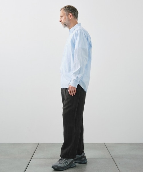 SHRINK COTTON LAWN OVERSIZED SHIRT ATON