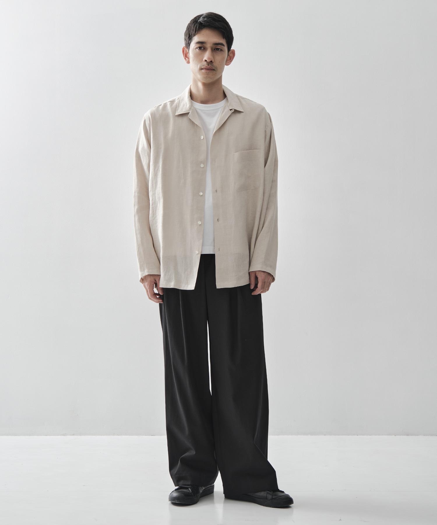 COMFORT FIT OPEN COLLAR SHIRT MARKAWARE
