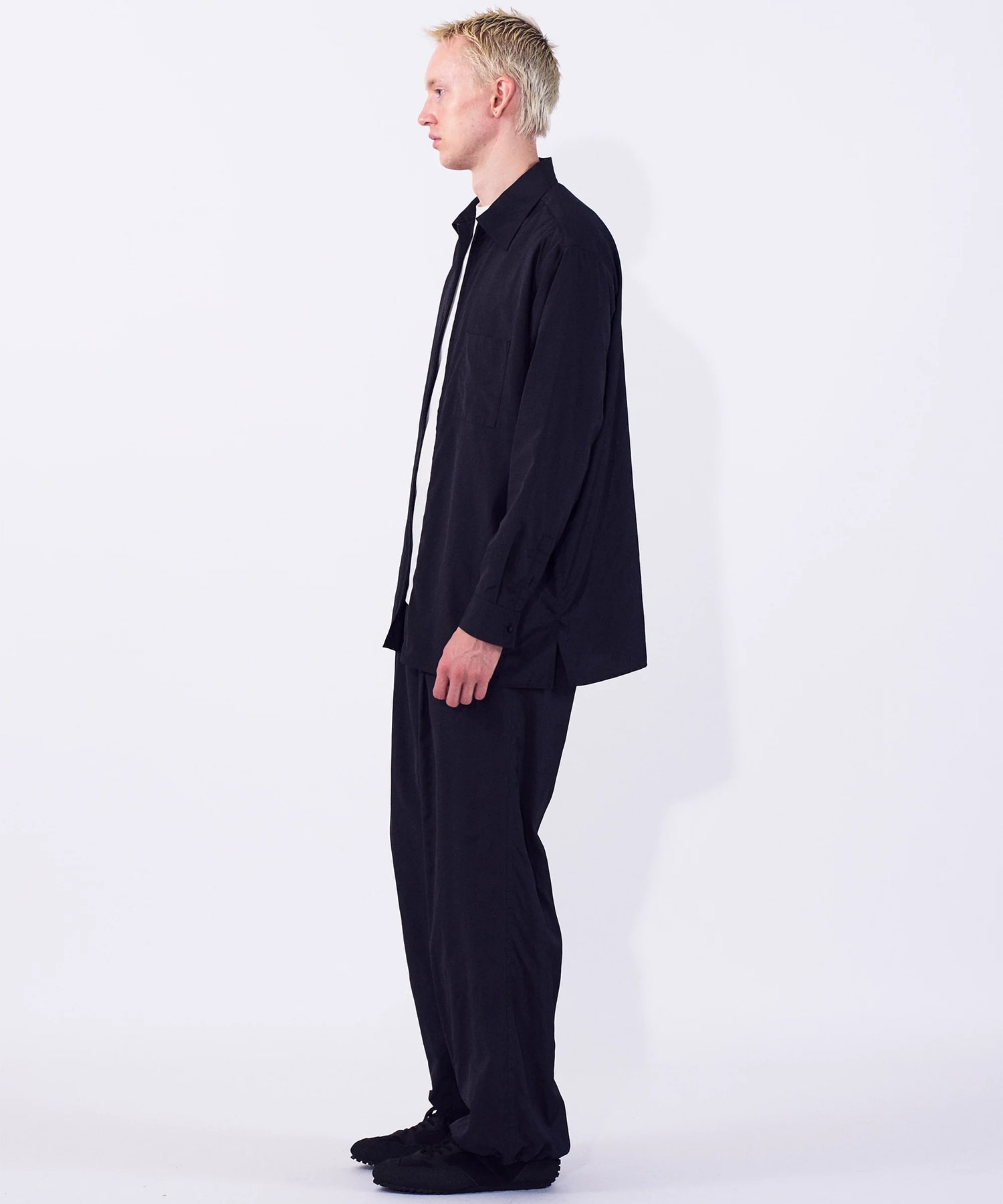 【ヨーク】Silk Nylon Zip Shirt YOKE