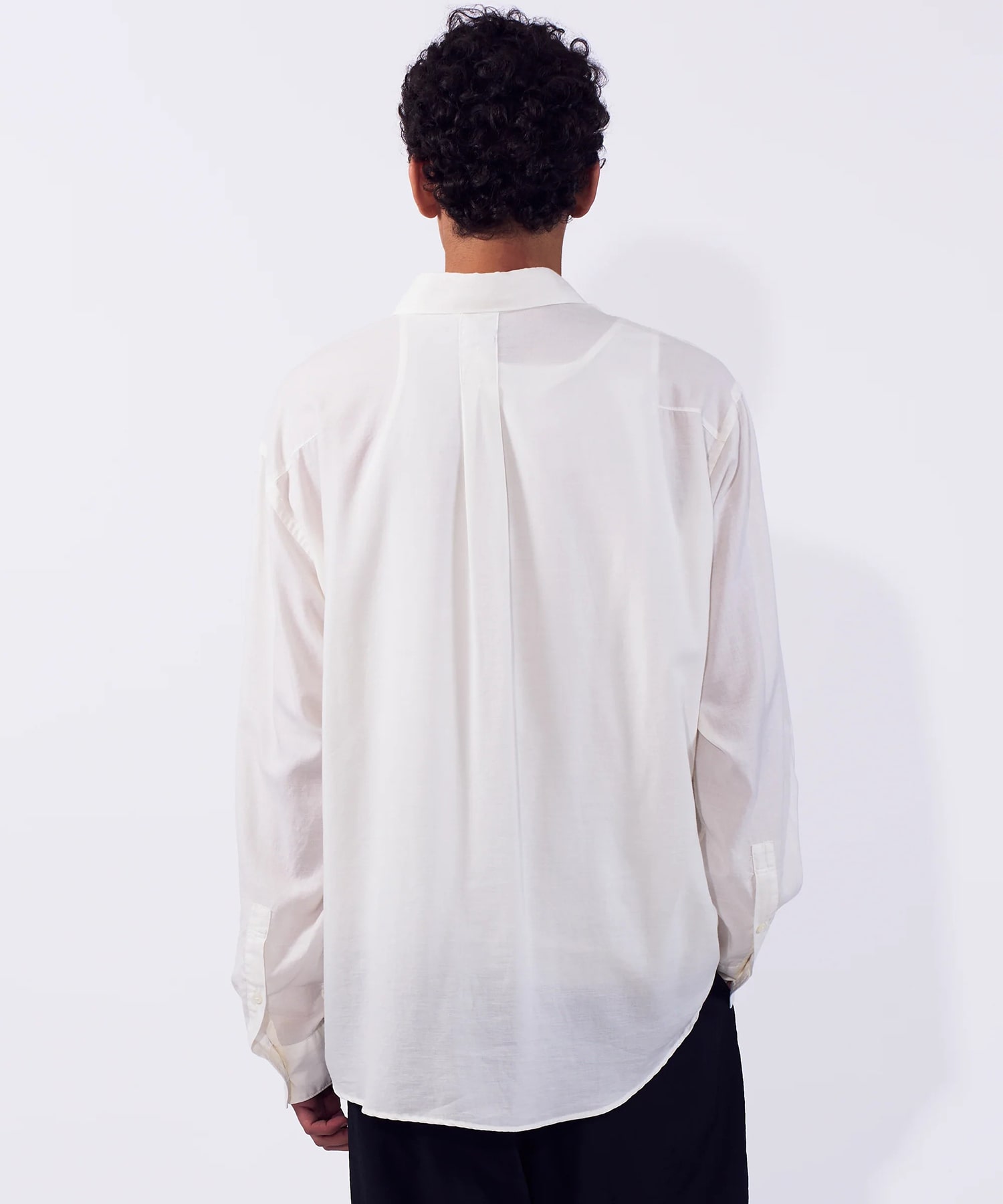 Cotton Silk Twill Garment-dyed Loosed Shirt YOKE