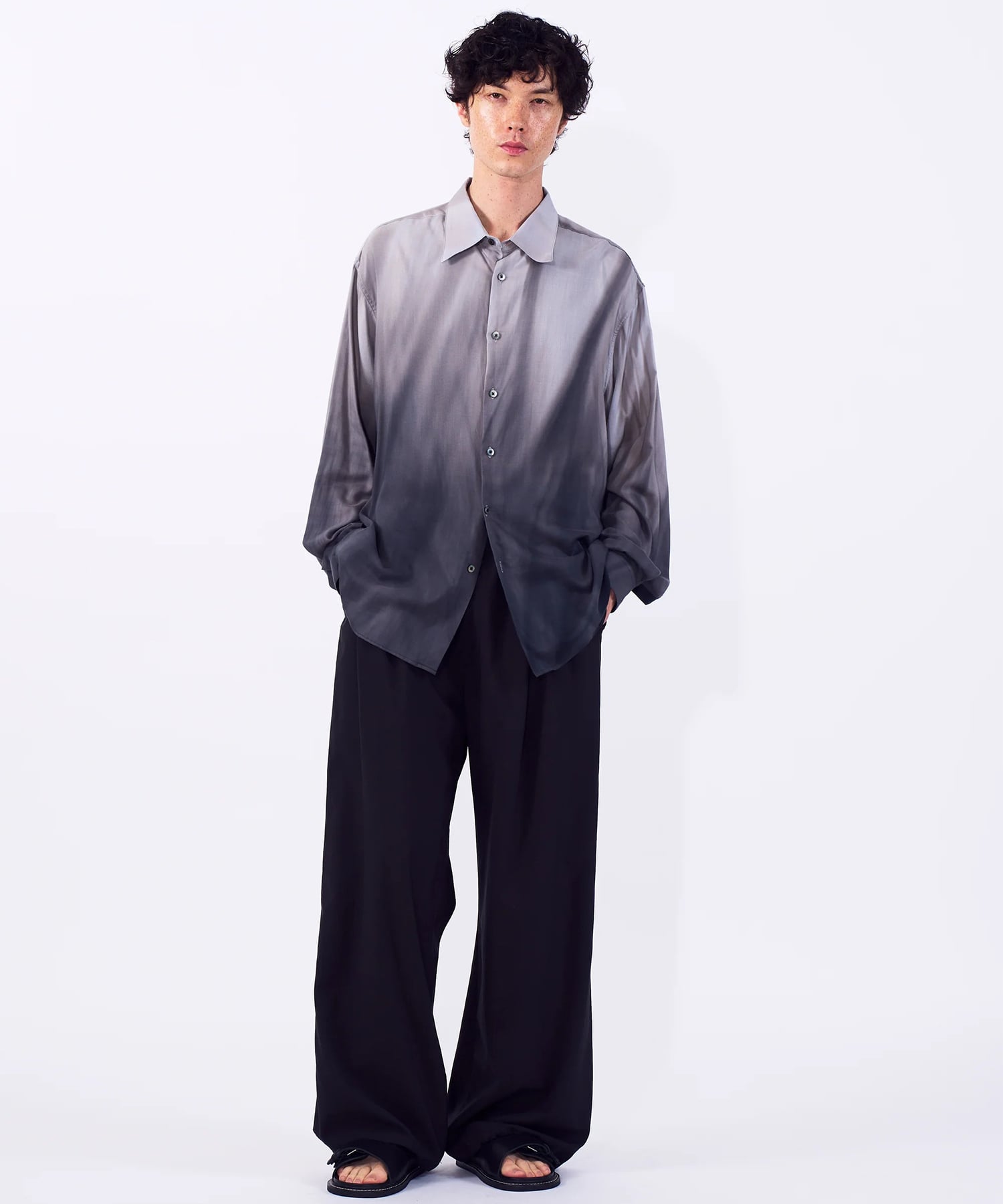 【ヨーク】Hand Painted Lawn Loose Fit Shirt YOKE