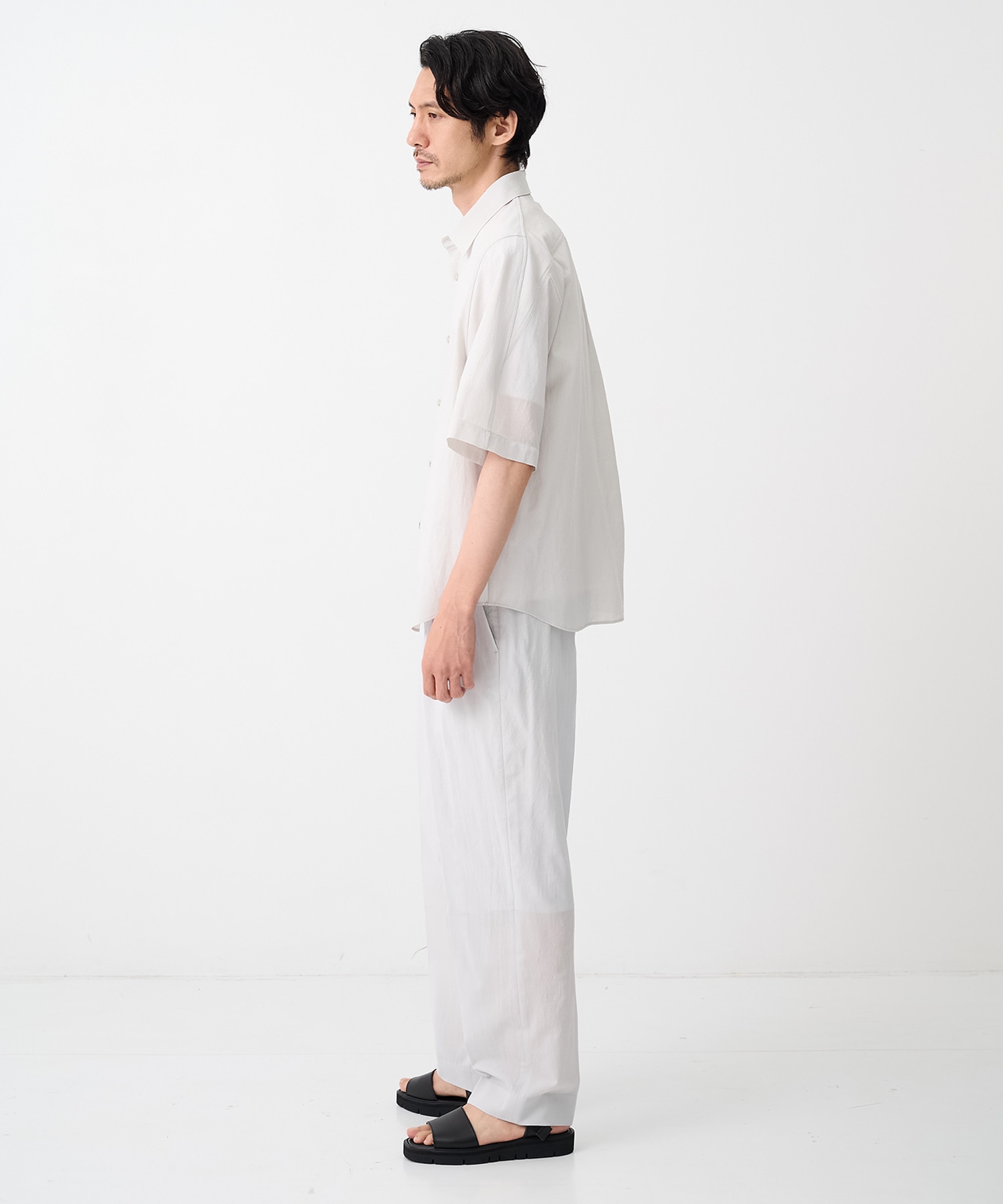 【イレニサ】EXTENDED YOKE HALF-SLEEVED SHIRT IRENISA