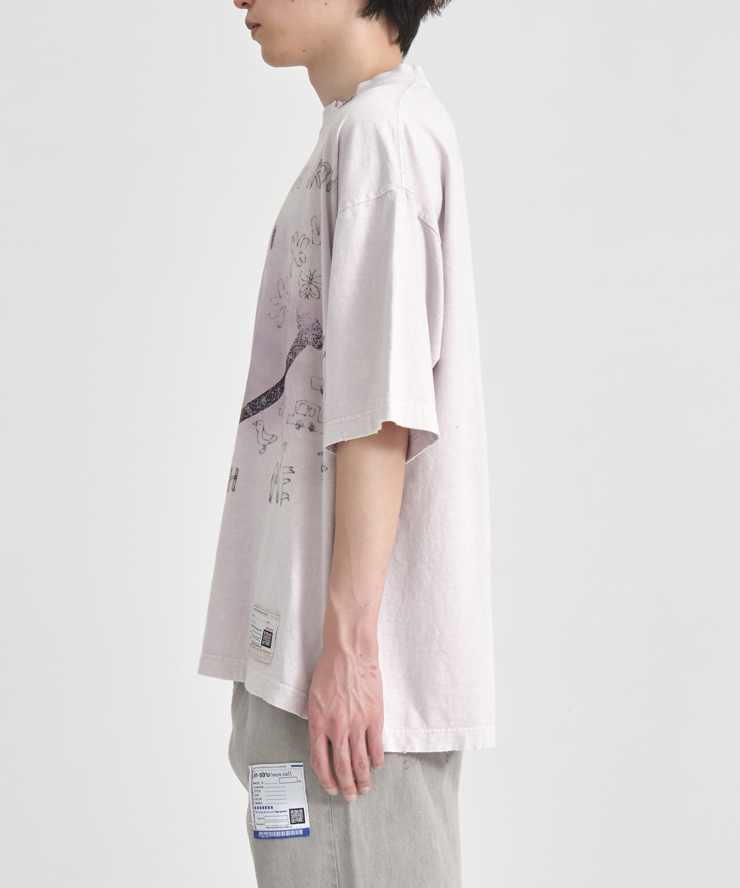 BLEACHED TEE(48 PINK): Maison MIHARA YASUHIRO: MENS｜THE TOKYO