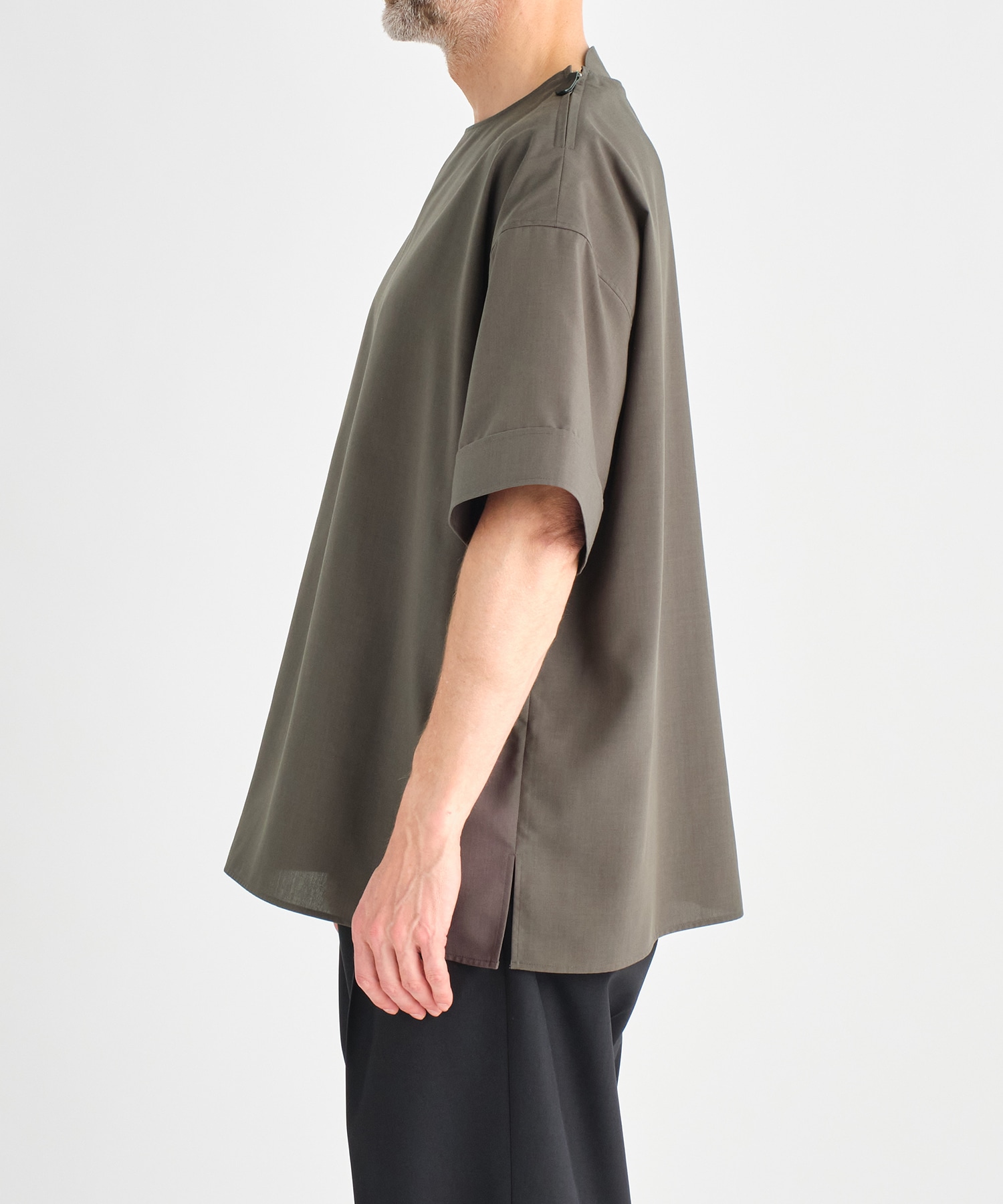 THE SIDE ZIP PULLOVER SHIRT SHORT SLEEVE THE RERACS