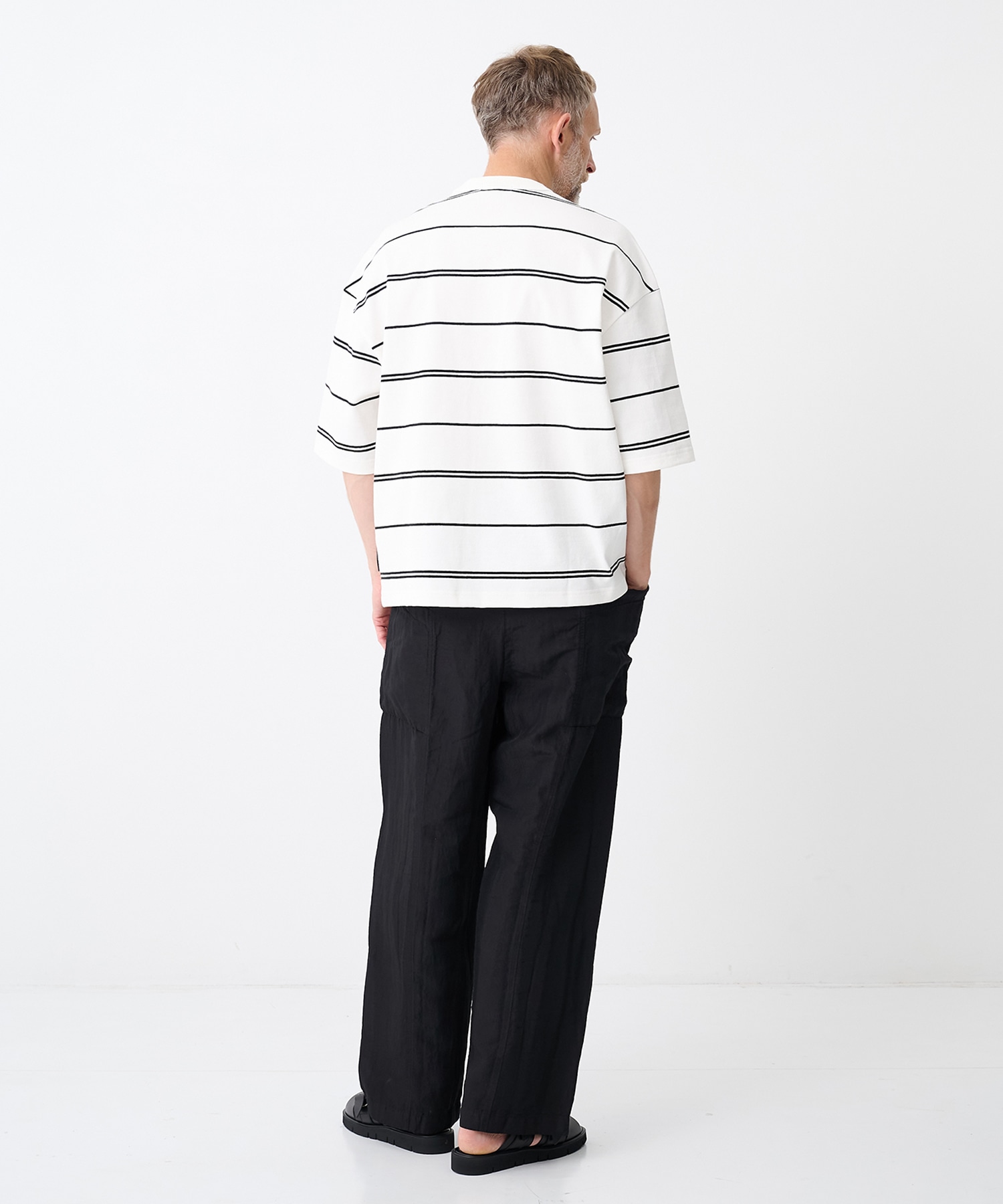 【コムデギャルソンオム】綿度詰天竺ボーダー S/S Tee COMME des GARCONS HOMME