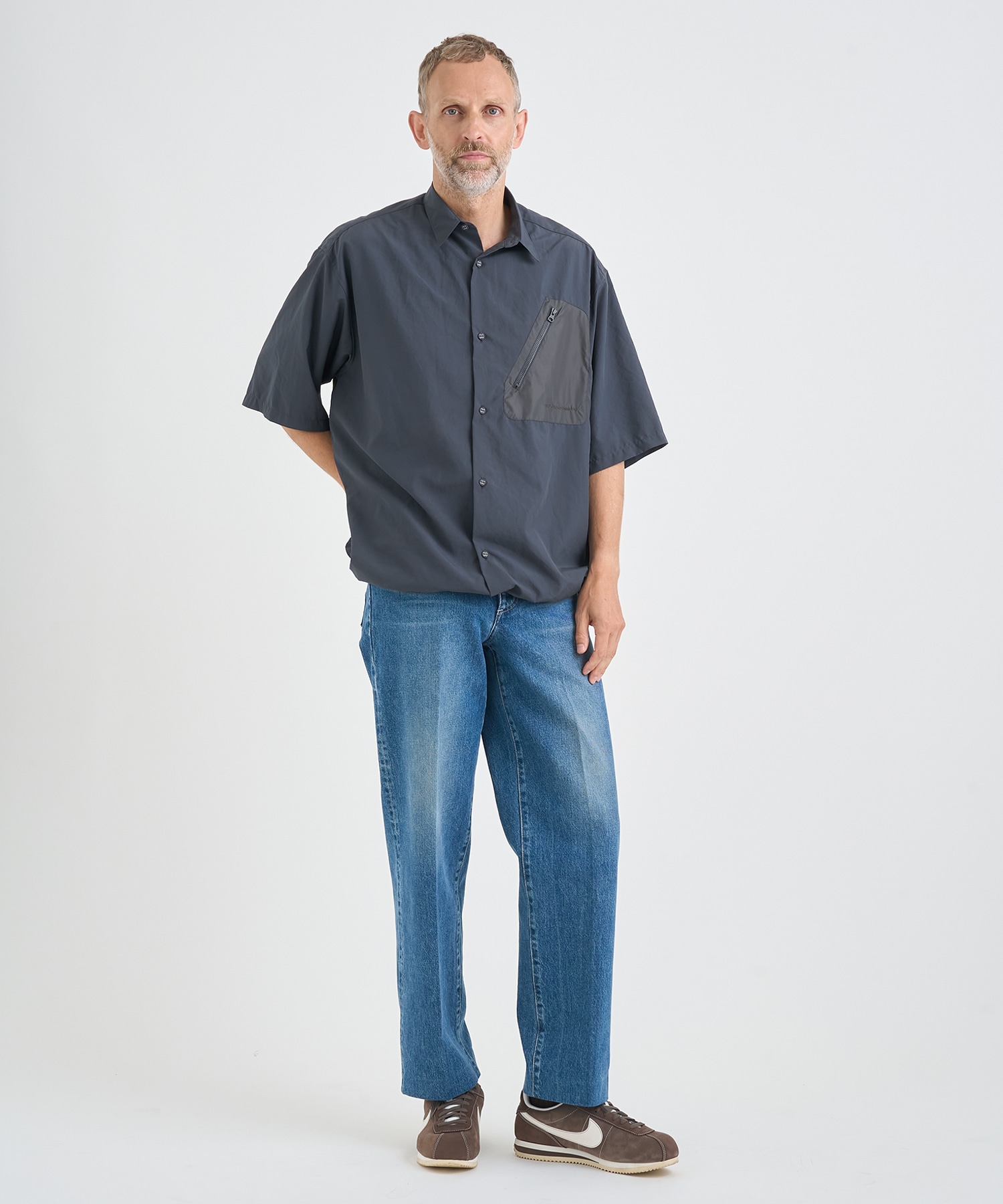 別注DRAW CORD S/S POCKET SHIRTS White Mountaineering