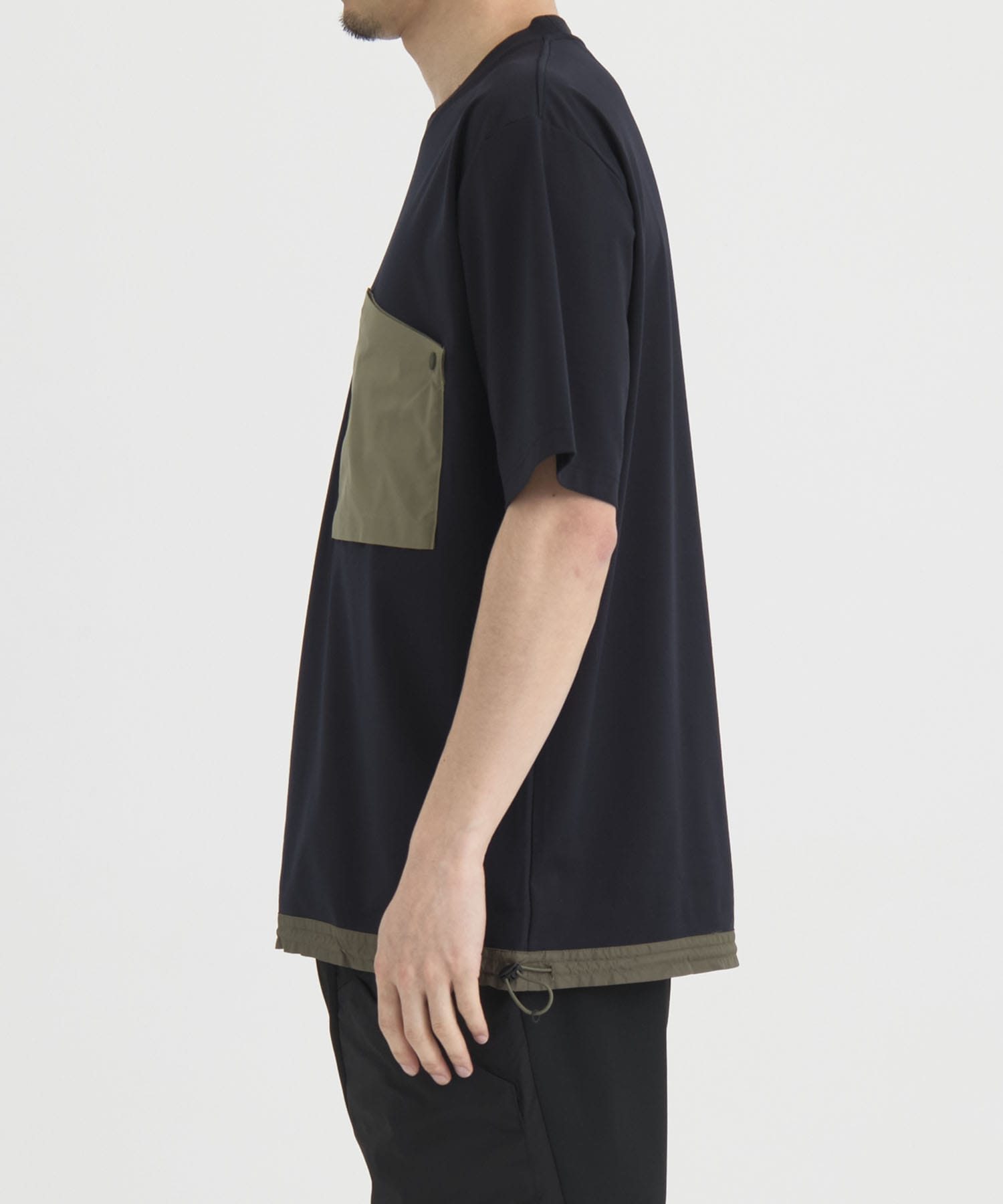 別注 DRAW CORD S/S POCKET TEE White Mountaineering