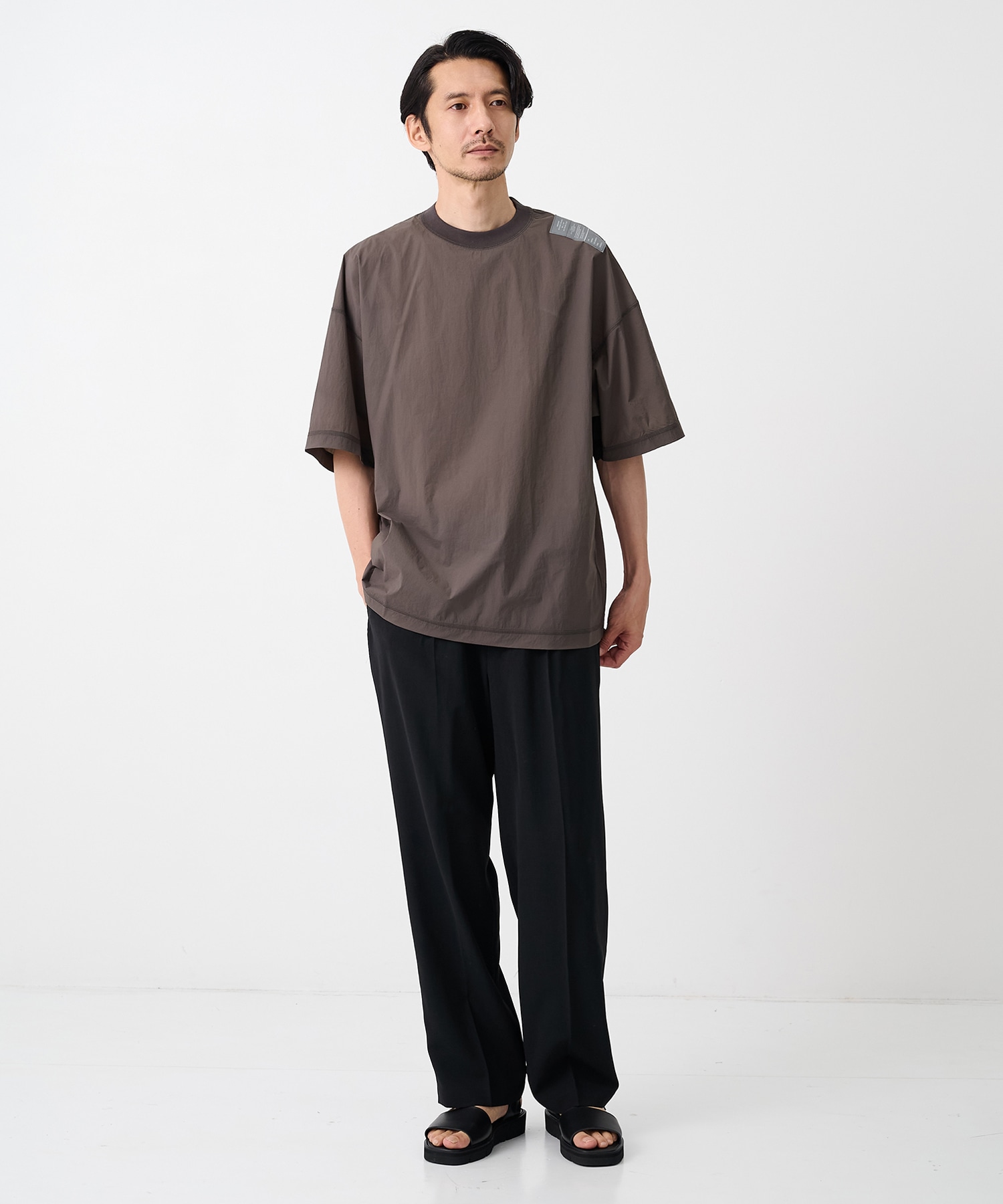 【新品未使用美品】エヌハリ　半袖ミリタリー迷彩シャツN.hoolywood エヌハリウッド】別注 High Summer S/S TEE(36 DARK GREY): N